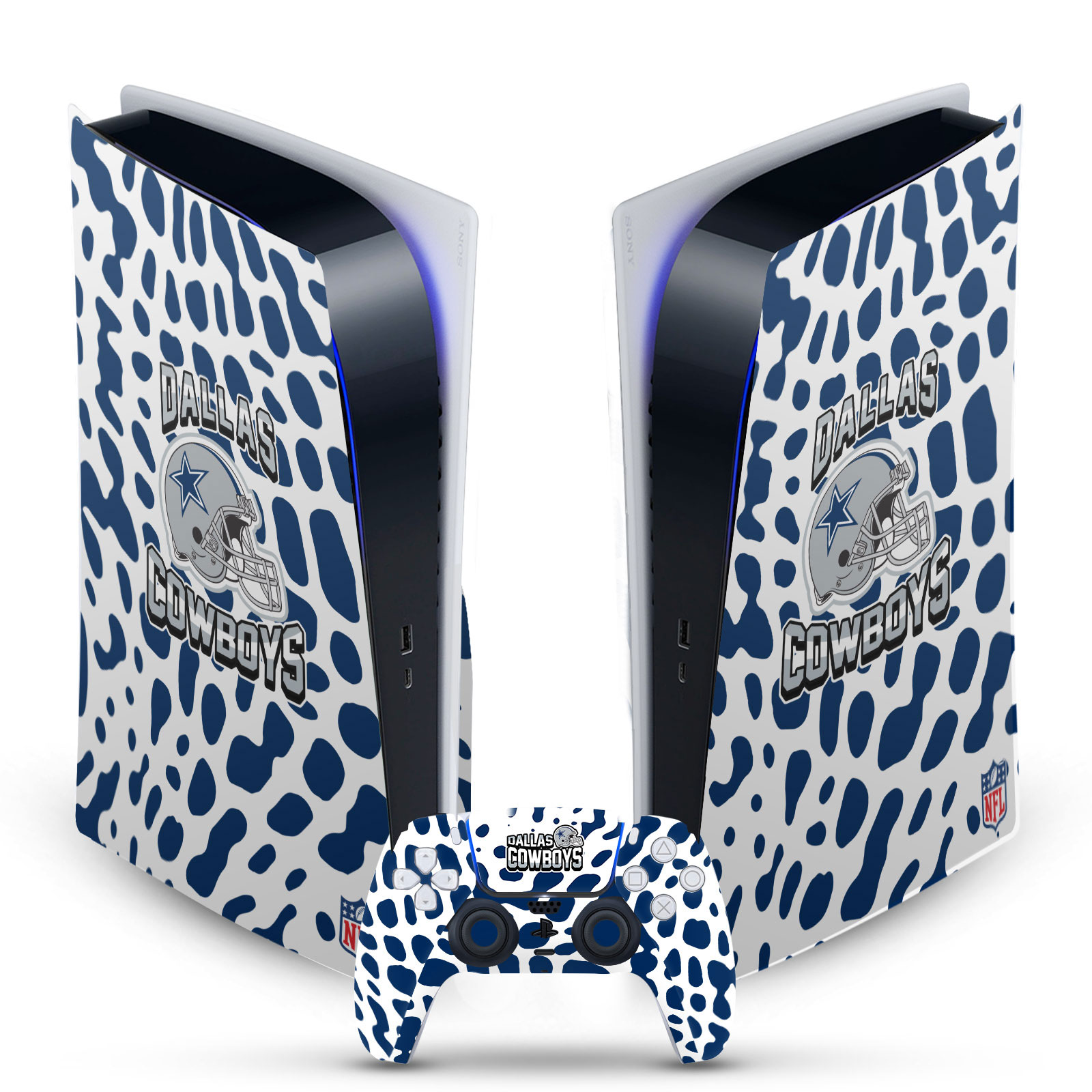 OFFICIAL NFL DALLAS COWBOYS VINYL SKIN DECAL FOR SONY PS5 DIGITAL EDITION BUNDLE