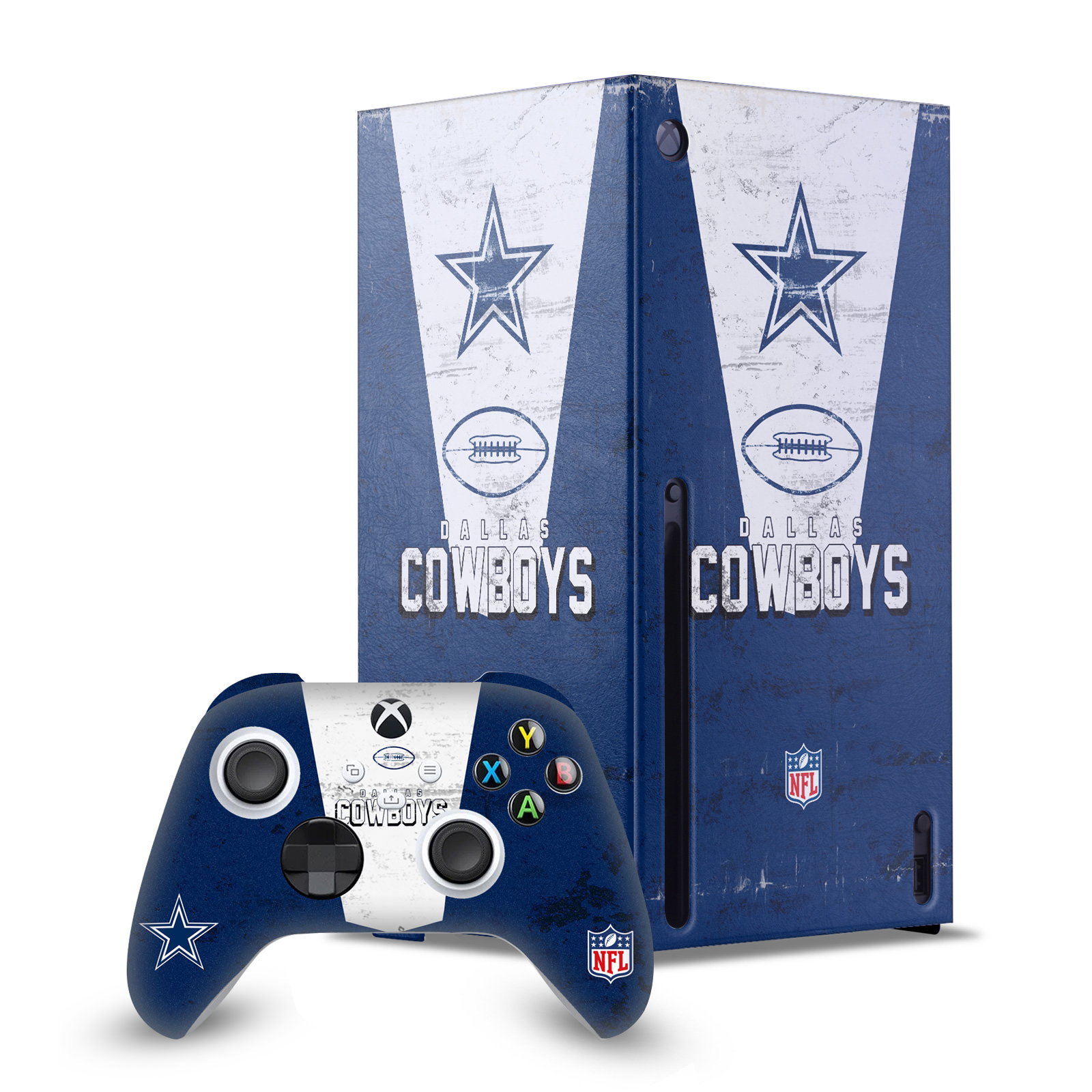 OFFICIAL NFL DALLAS COWBOYS CONSOLE WRAP AND CONTROLLER SKIN FOR XBOX SERIES X