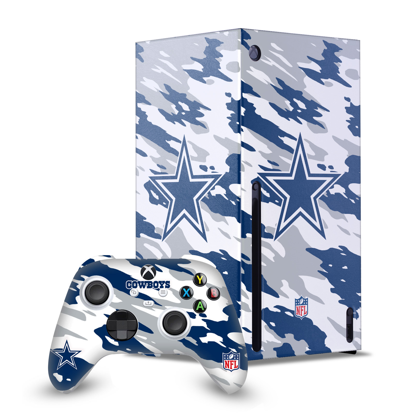 OFFICIAL NFL DALLAS COWBOYS CONSOLE WRAP AND CONTROLLER SKIN FOR XBOX SERIES X