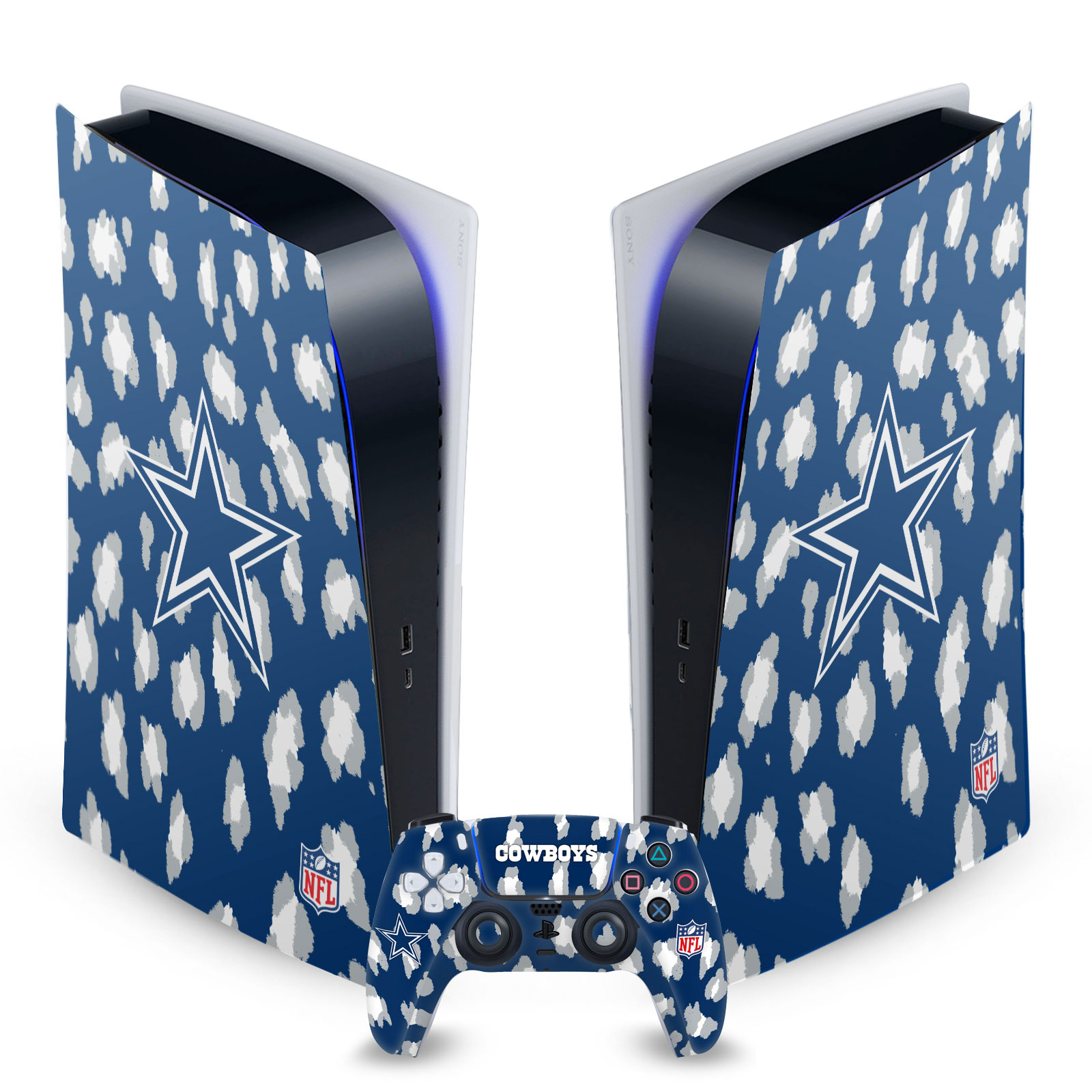 OFFICIAL NFL DALLAS COWBOYS VINYL SKIN DECAL FOR SONY PS5 DIGITAL EDITION BUNDLE