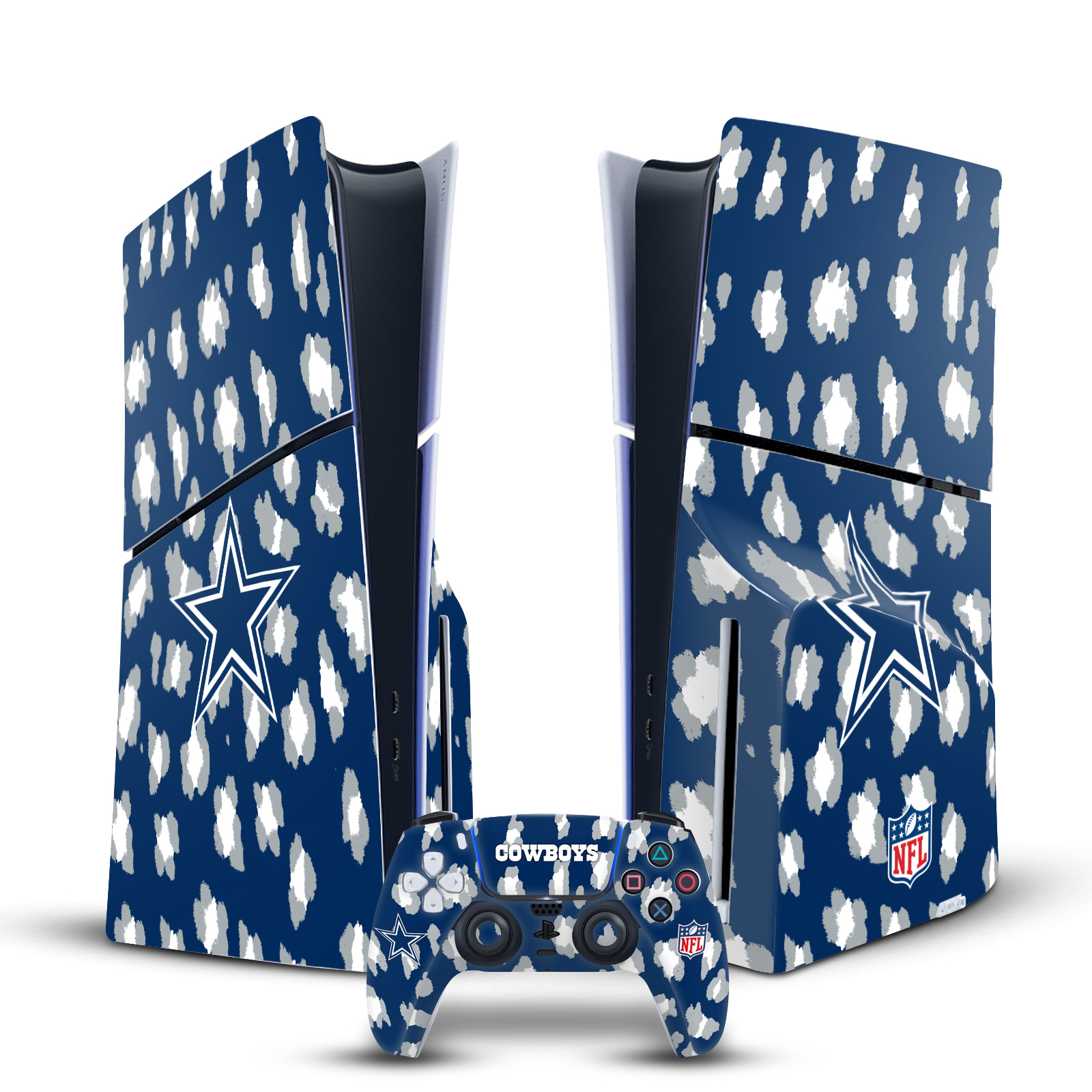 NFL DALLAS COWBOYS VINYL SKIN FOR SONY PS5 SLIM DISC CONSOLE & CONTROLLER