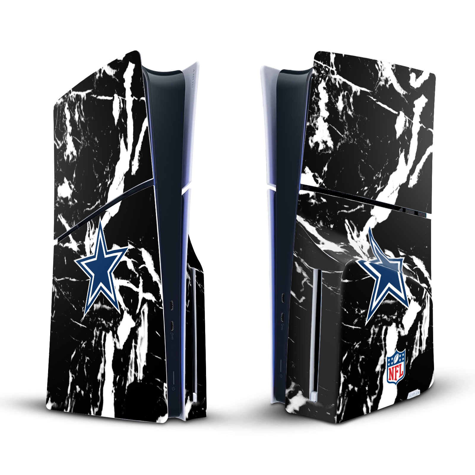 NFL DALLAS COWBOYS VINYL SKIN DECAL FOR SONY PS5 SLIM DISC EDITION CONSOLE