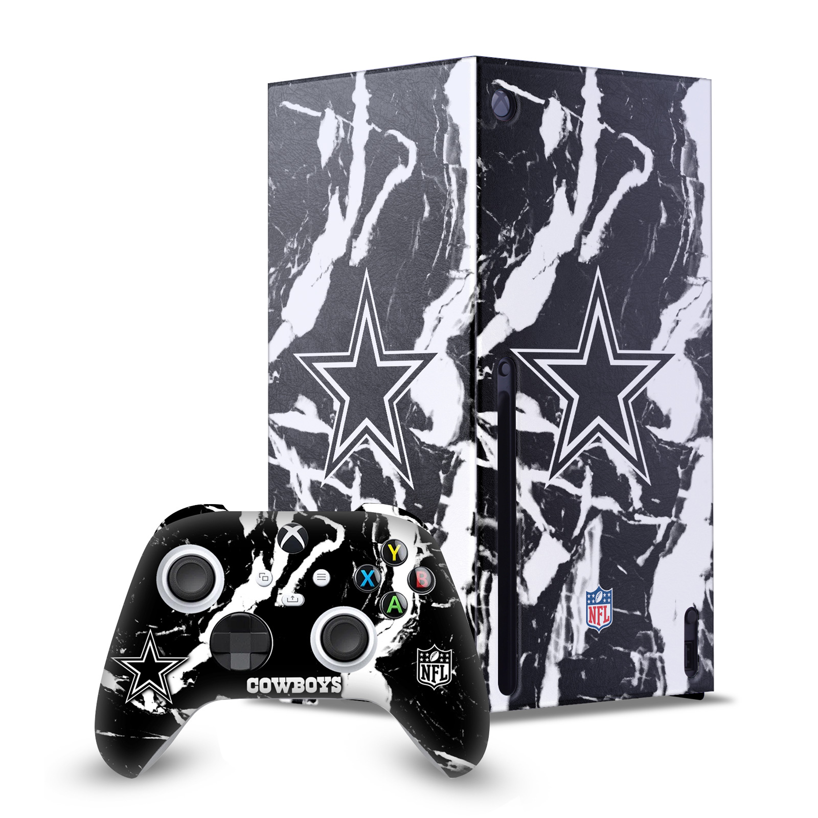 OFFICIAL NFL DALLAS COWBOYS CONSOLE WRAP AND CONTROLLER SKIN FOR XBOX SERIES X