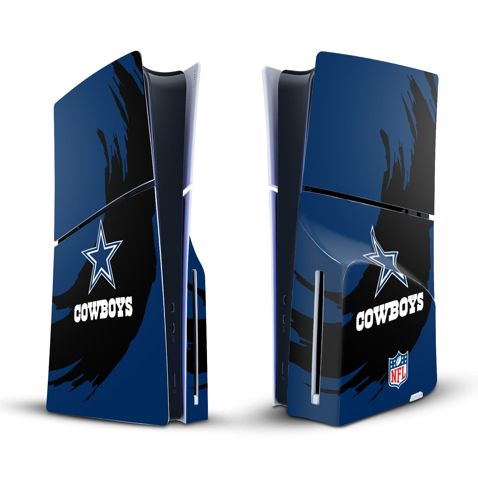 NFL DALLAS COWBOYS VINYL SKIN DECAL FOR SONY PS5 SLIM DISC EDITION CONSOLE