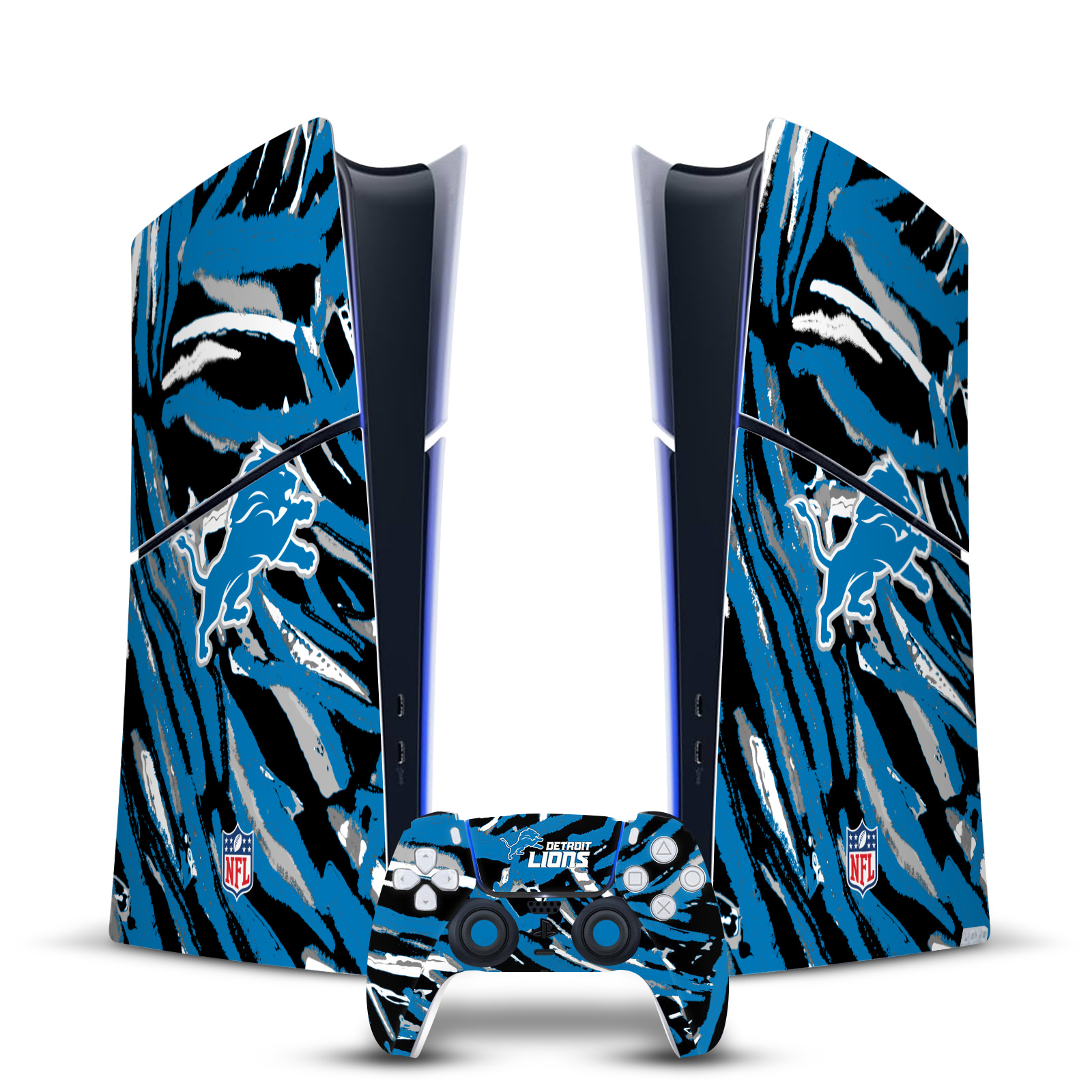 OFFICIAL NFL DETROIT LIONS VINYL SKIN FOR PS5 SLIM DIGITAL CONSOLE & CONTROLLER