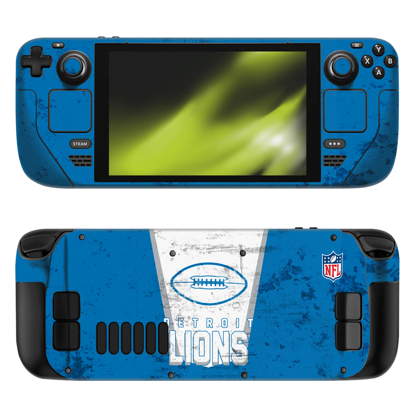 OFFICIAL NFL DETROIT LIONS VINYL STICKER SKIN DECAL COVER FOR STEAM DECK