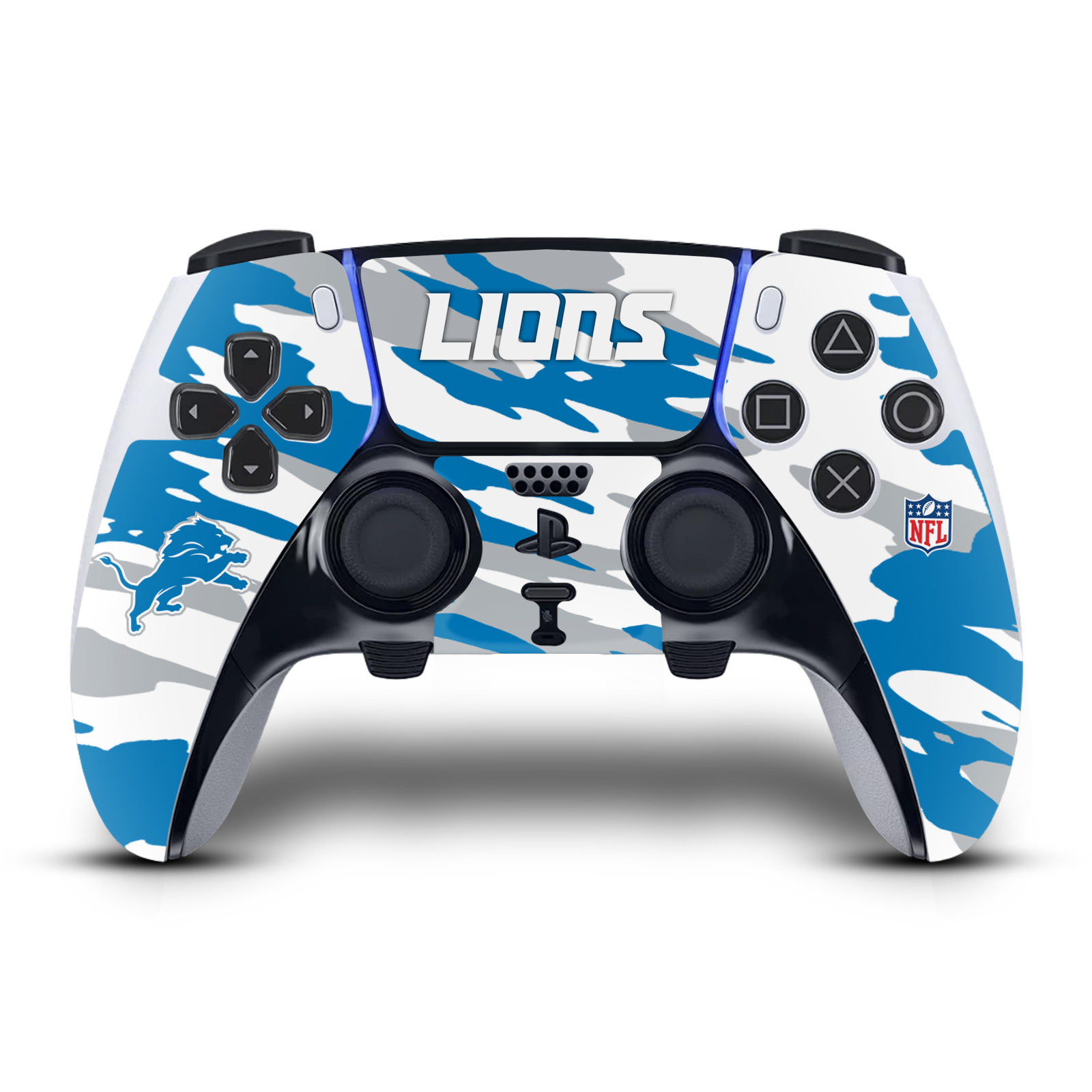 OFFICIAL NFL DETROIT LIONS VINYL SKIN FOR SONY PS5 DUALSENSE EDGE CONTROLLER