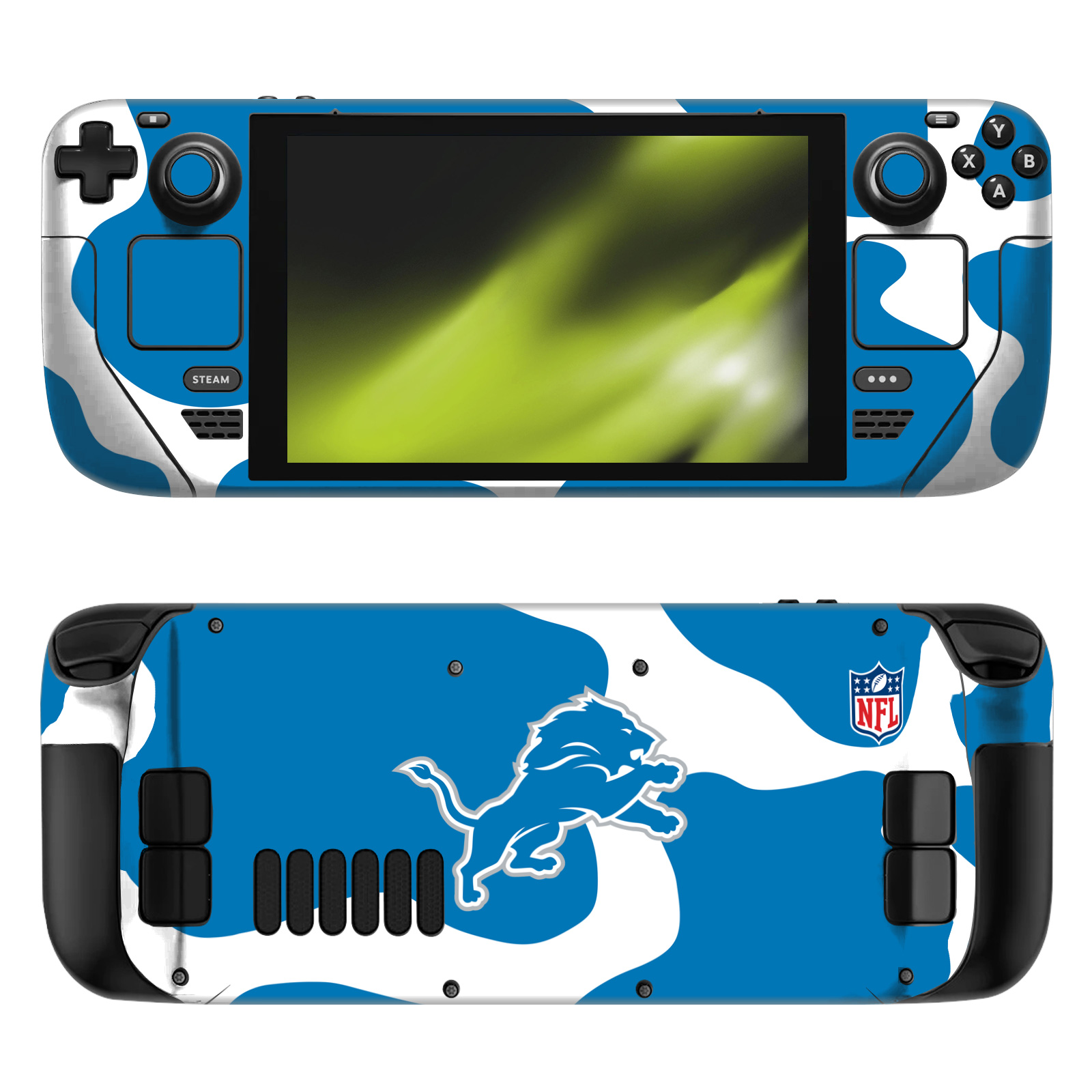 OFFICIAL NFL DETROIT LIONS VINYL STICKER SKIN DECAL COVER FOR STEAM DECK