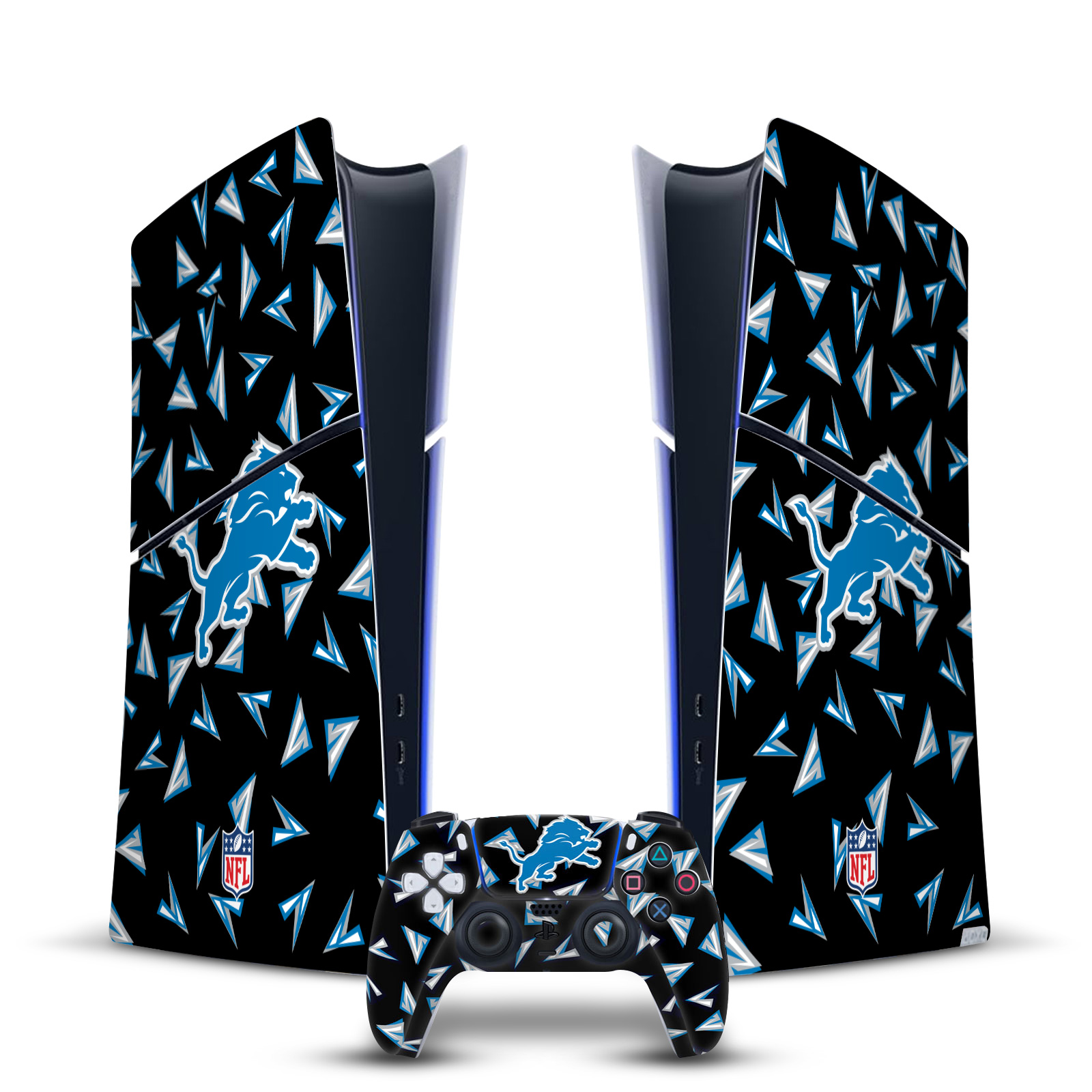 OFFICIAL NFL DETROIT LIONS VINYL SKIN FOR PS5 SLIM DIGITAL CONSOLE & CONTROLLER