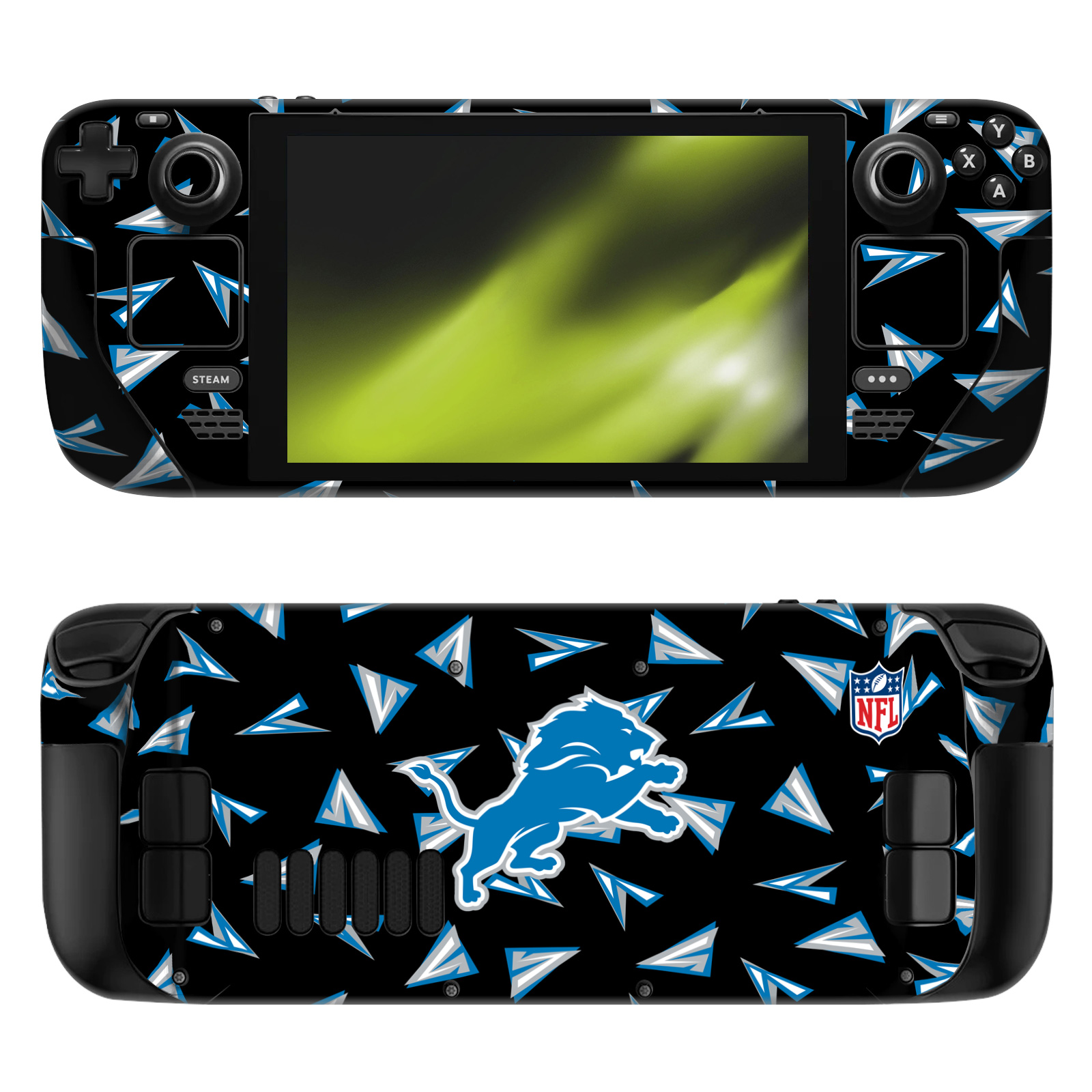 OFFICIAL NFL DETROIT LIONS VINYL STICKER SKIN DECAL COVER FOR STEAM DECK