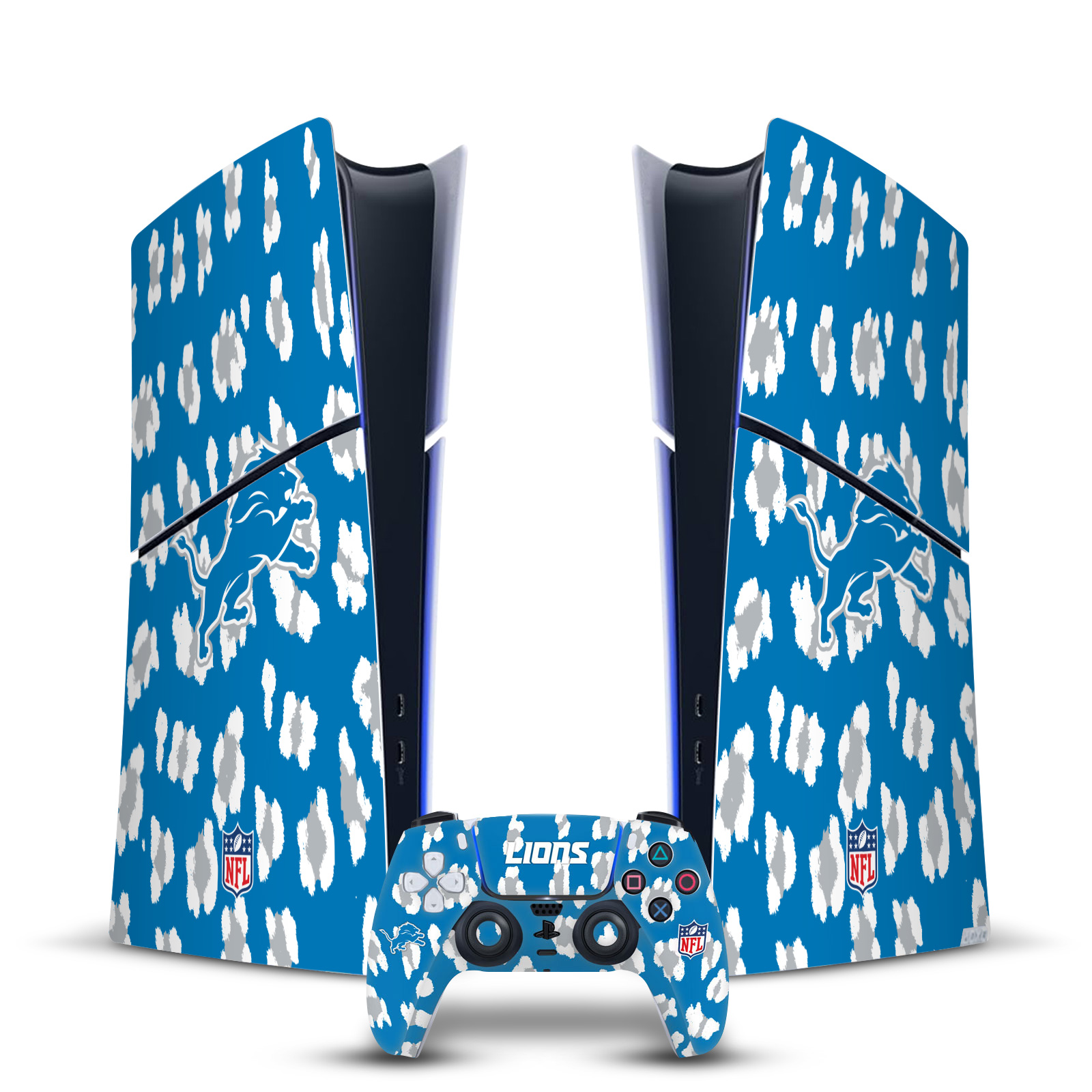 OFFICIAL NFL DETROIT LIONS VINYL SKIN FOR PS5 SLIM DIGITAL CONSOLE & CONTROLLER