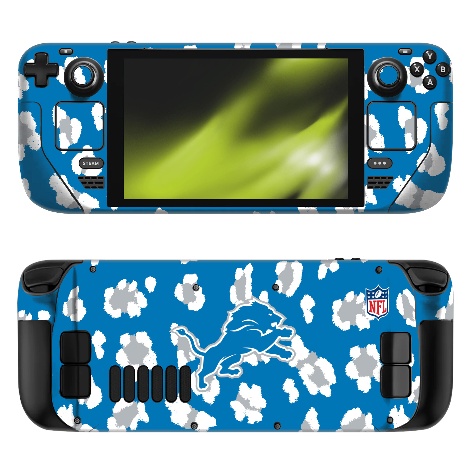 OFFICIAL NFL DETROIT LIONS VINYL STICKER SKIN DECAL COVER FOR STEAM DECK