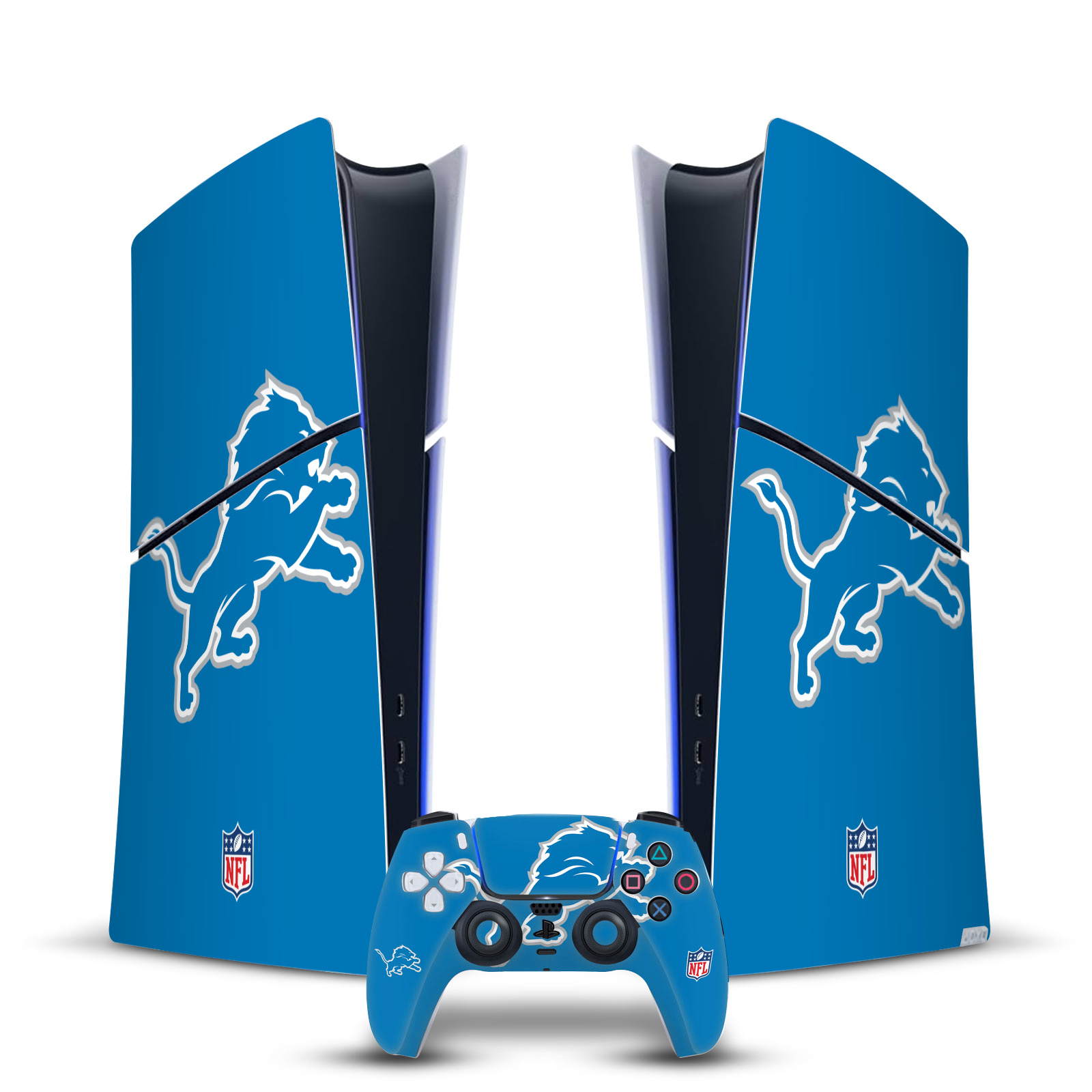 OFFICIAL NFL DETROIT LIONS VINYL SKIN FOR PS5 SLIM DIGITAL CONSOLE & CONTROLLER