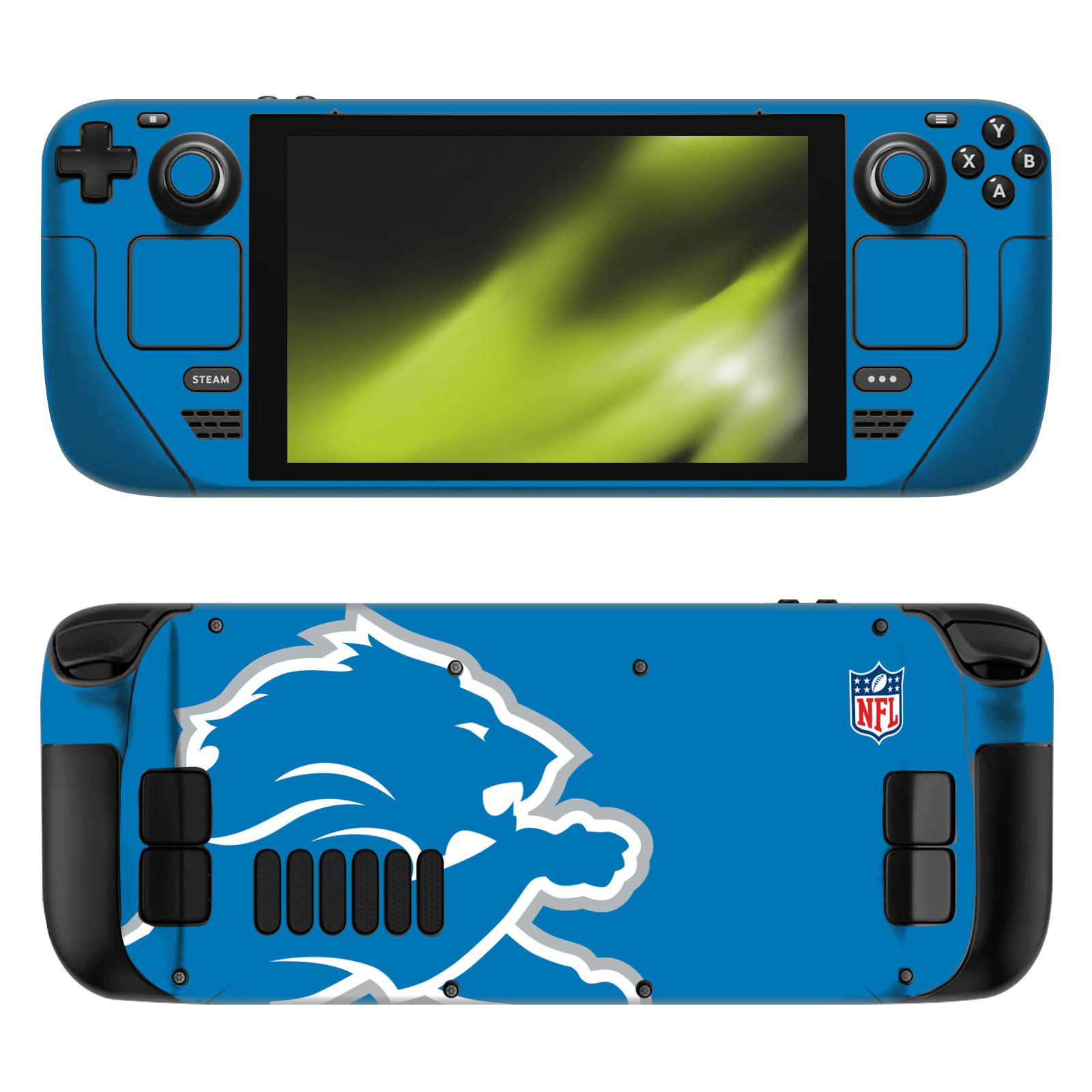 OFFICIAL NFL DETROIT LIONS VINYL STICKER SKIN DECAL COVER FOR STEAM DECK