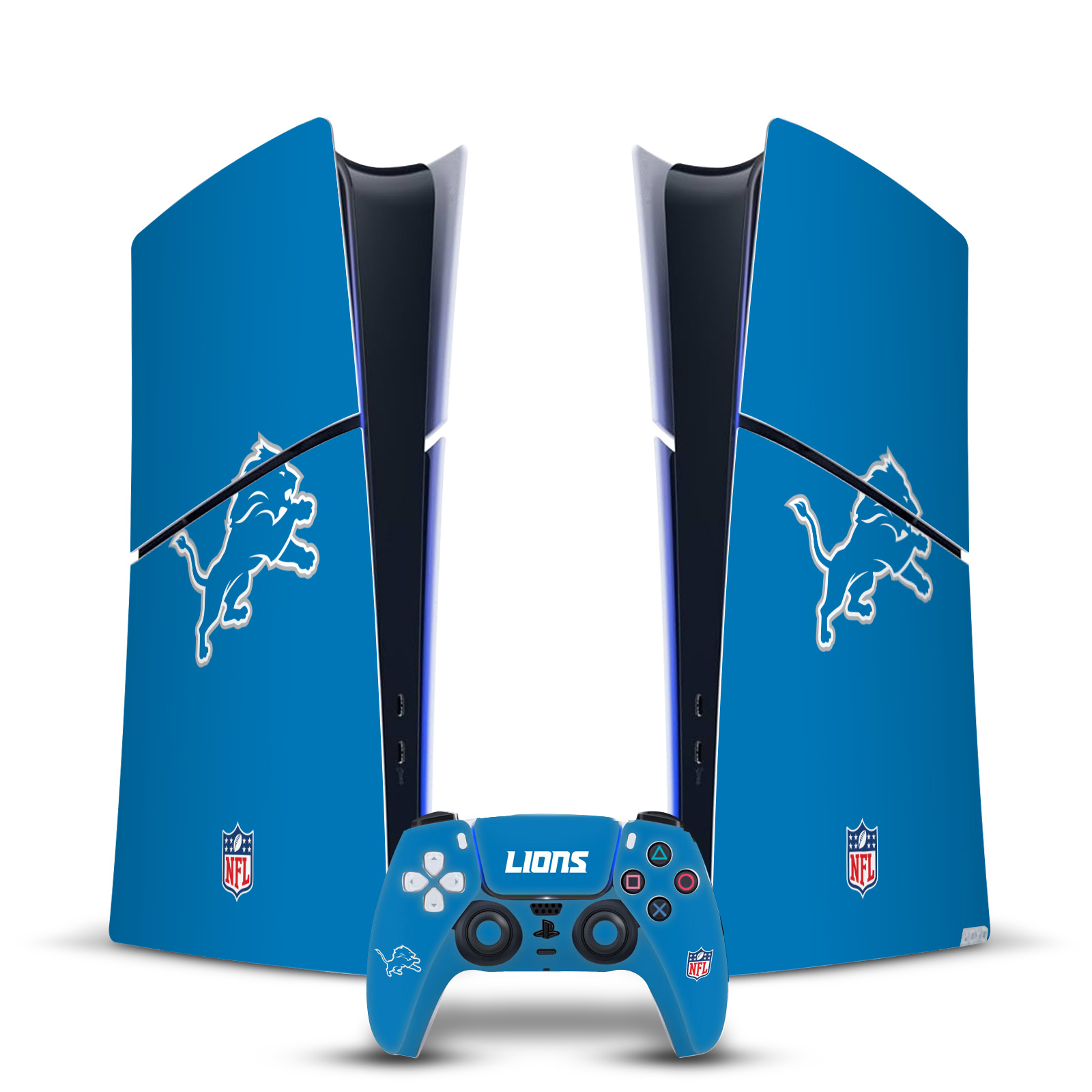 OFFICIAL NFL DETROIT LIONS VINYL SKIN FOR PS5 SLIM DIGITAL CONSOLE & CONTROLLER