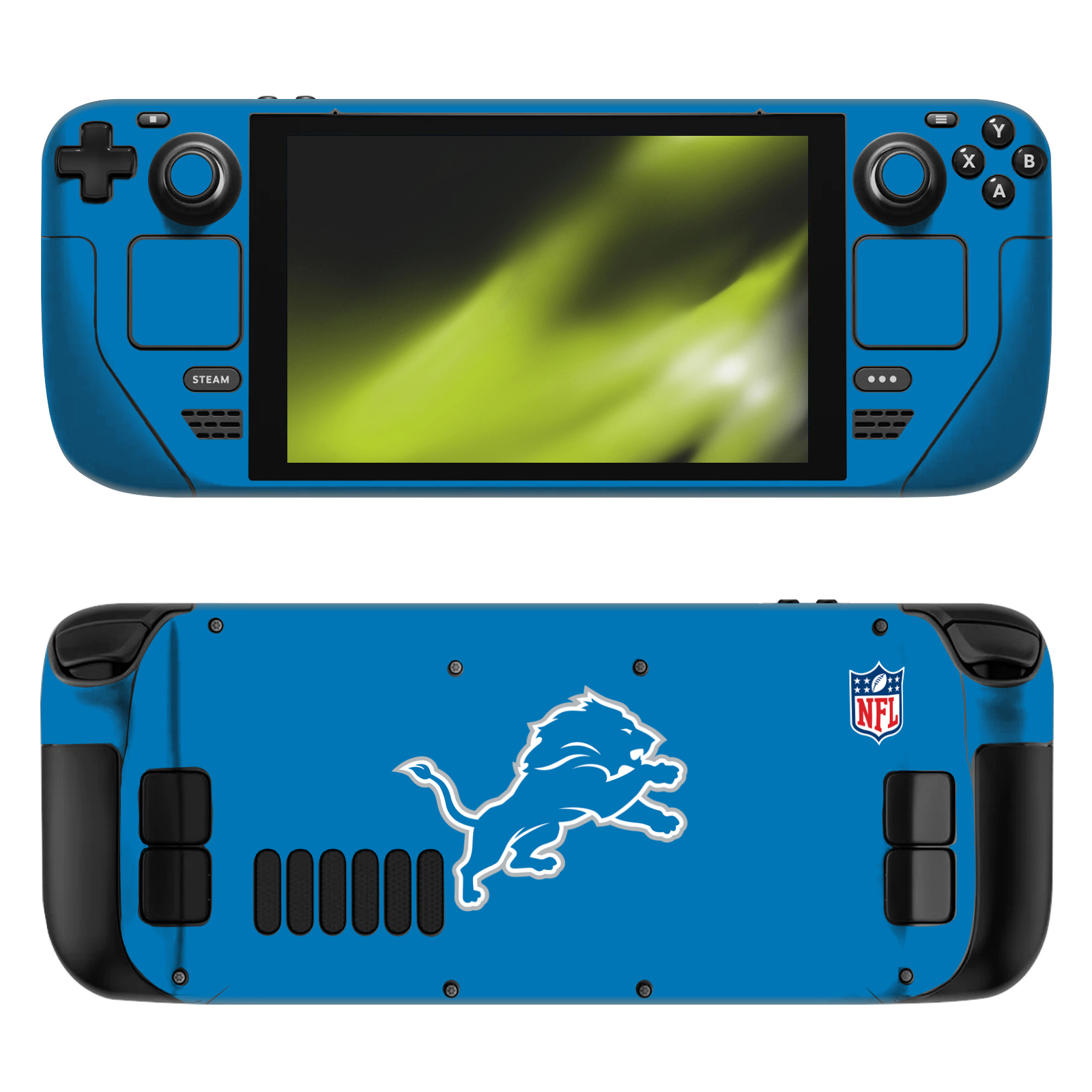 OFFICIAL NFL DETROIT LIONS VINYL STICKER SKIN DECAL COVER FOR STEAM DECK