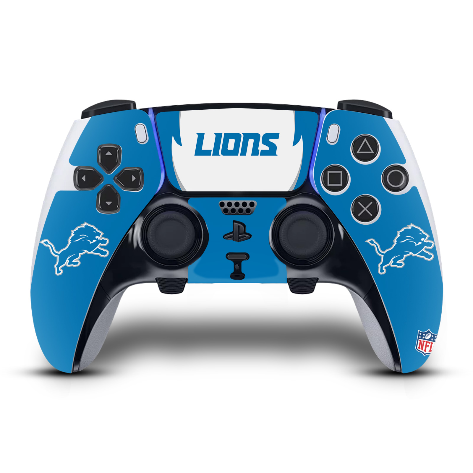 OFFICIAL NFL DETROIT LIONS VINYL SKIN FOR SONY PS5 DUALSENSE EDGE CONTROLLER