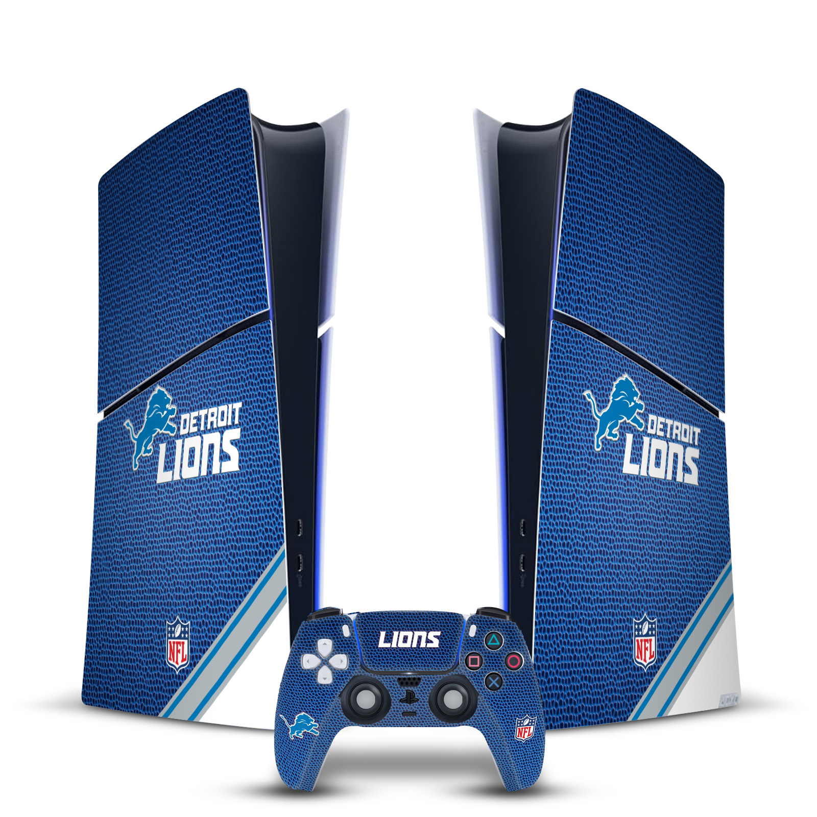 OFFICIAL NFL DETROIT LIONS VINYL SKIN FOR PS5 SLIM DIGITAL CONSOLE & CONTROLLER