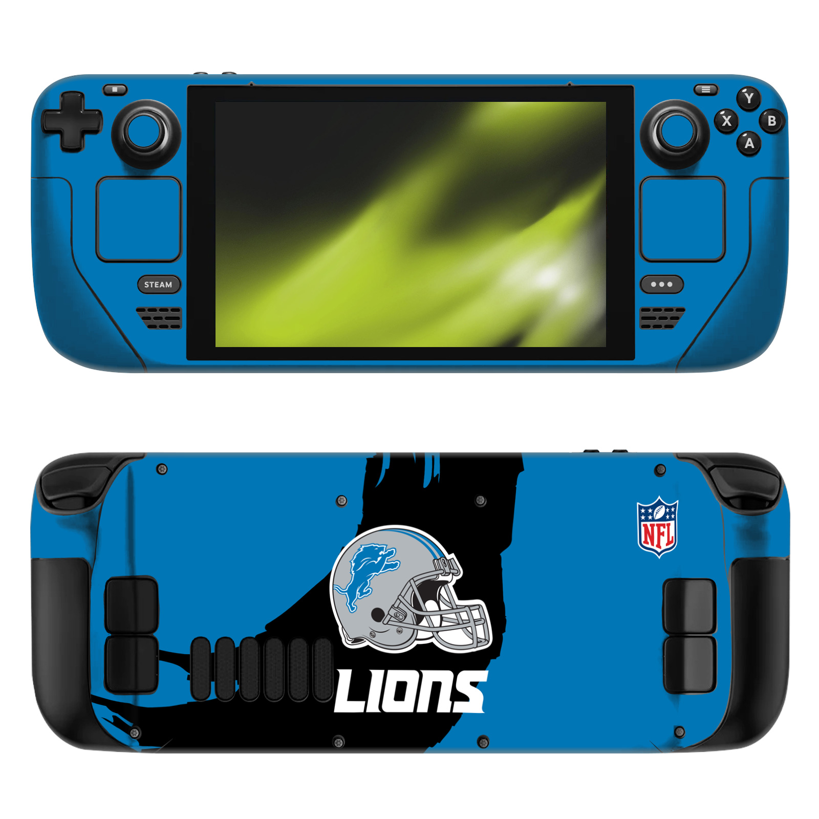 OFFICIAL NFL DETROIT LIONS VINYL STICKER SKIN DECAL COVER FOR STEAM DECK