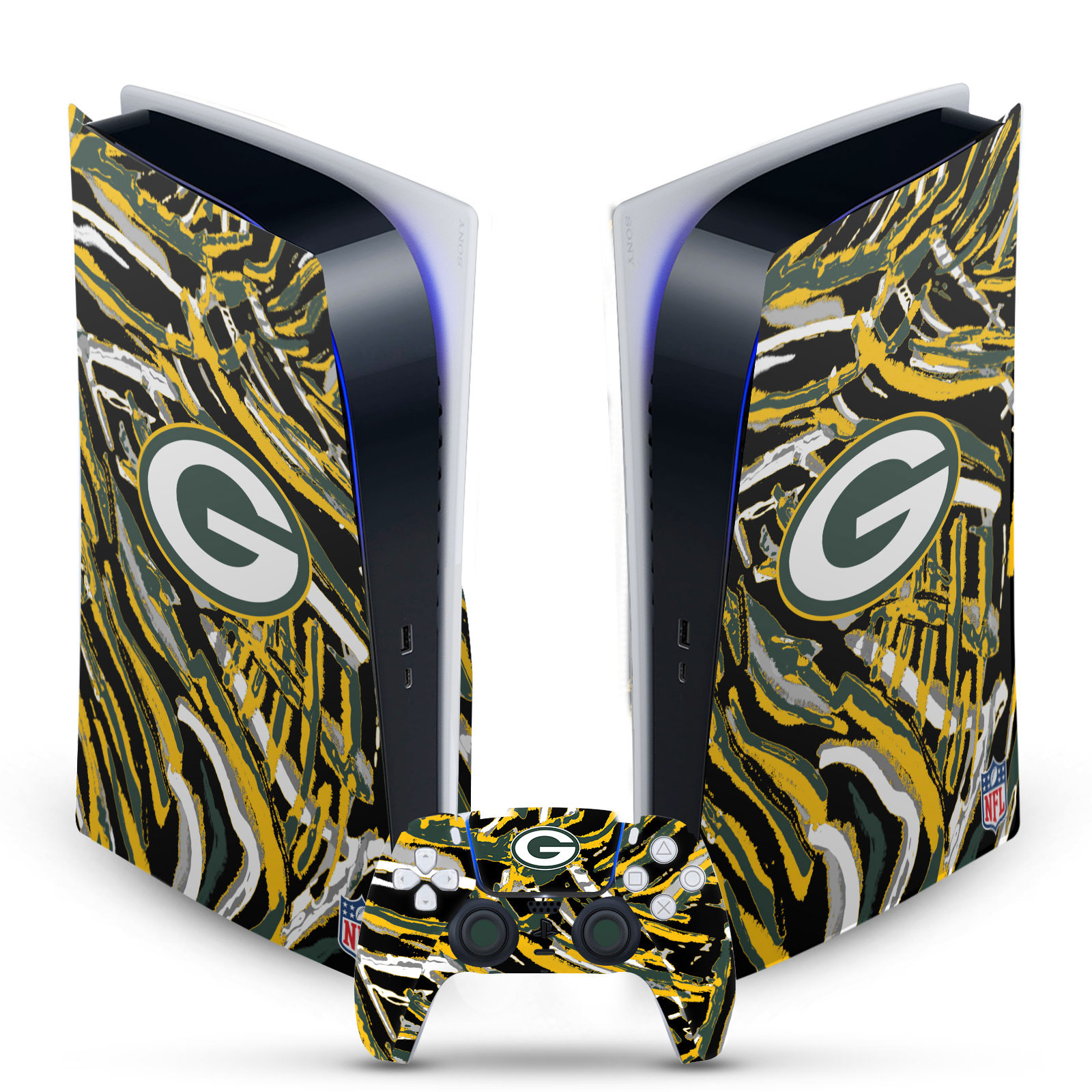 OFFICIAL NFL GREEN BAY PACKERS VINYL SKIN FOR SONY PS5 DIGITAL EDITION BUNDLE