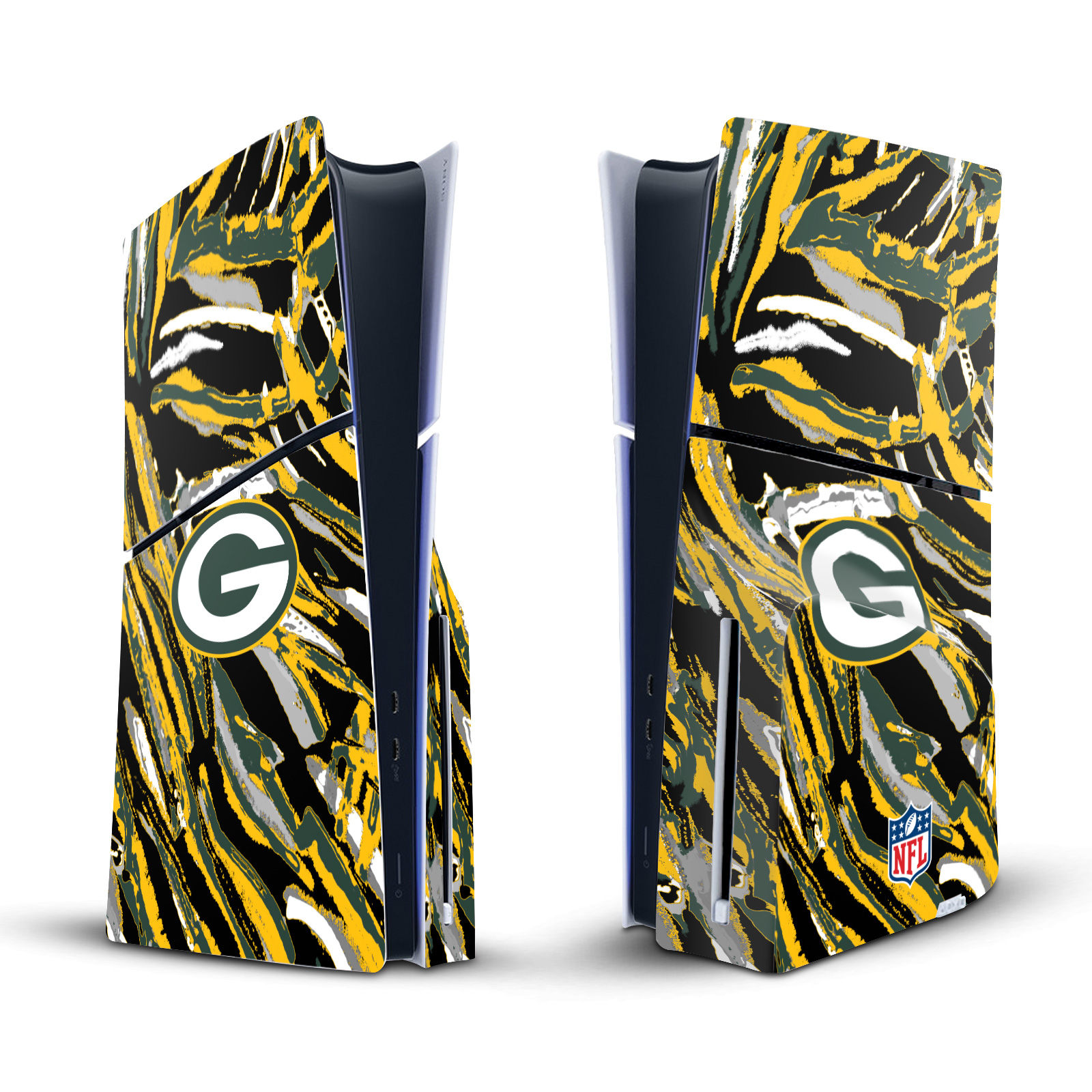 NFL GREEN BAY PACKERS VINYL SKIN DECAL FOR SONY PS5 SLIM DISC EDITION CONSOLE