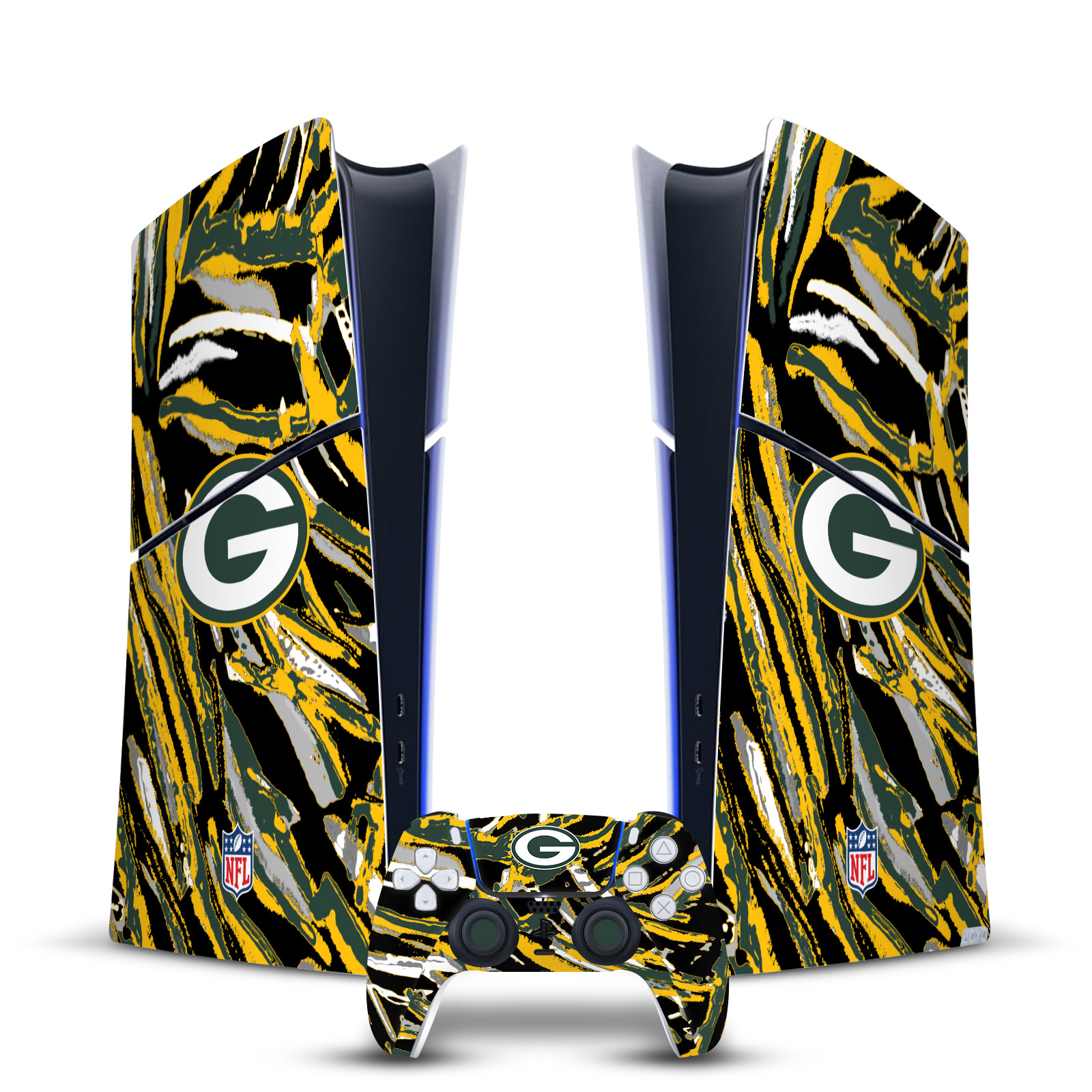 NFL GREEN BAY PACKERS VINYL SKIN DECAL FOR PS5 SLIM DIGITAL CONSOLE & CONTROLLER