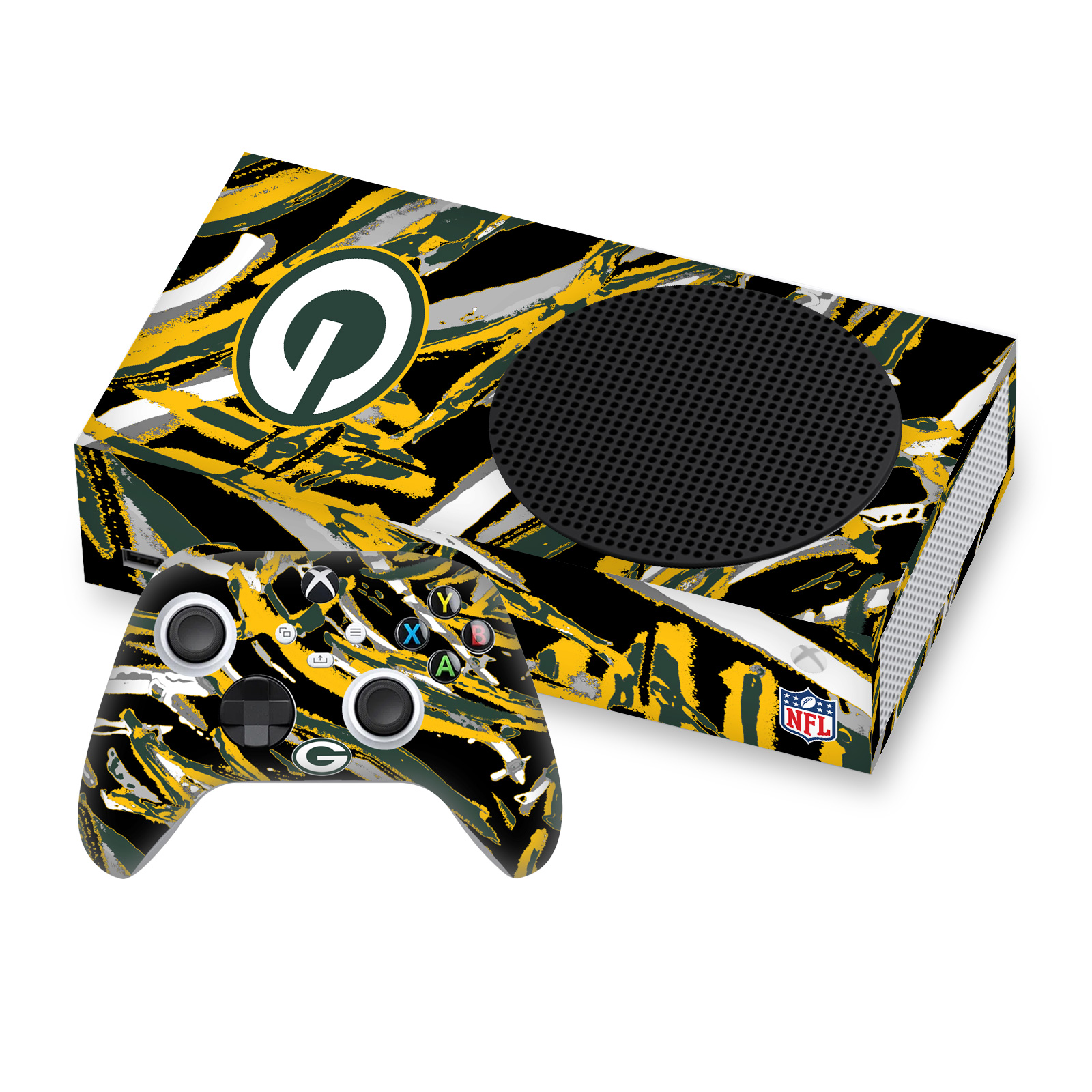 OFFICIAL NFL GREEN BAY PACKERS VINYL SKIN FOR SERIES S CONSOLE & CONTROLLER