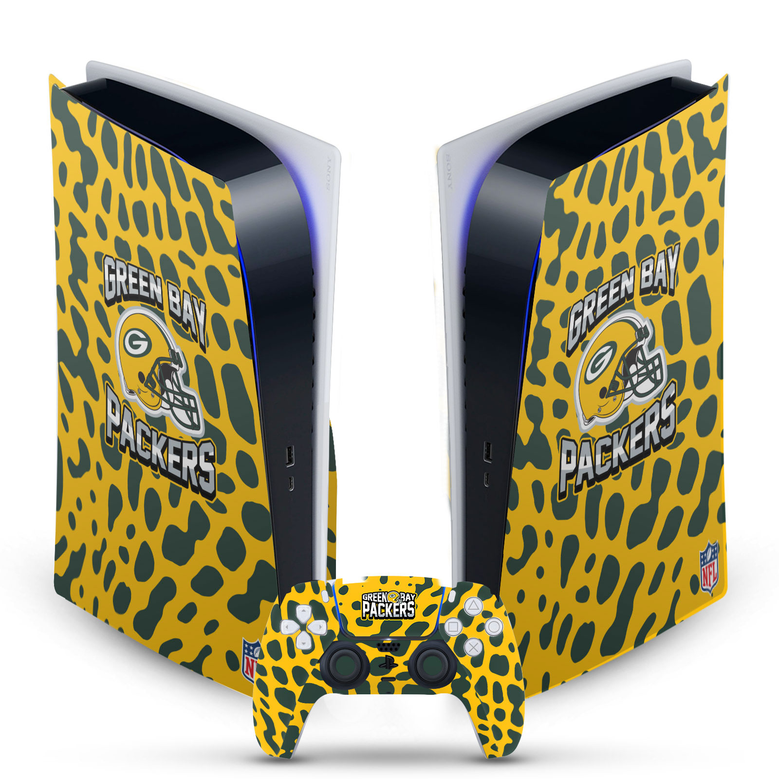 OFFICIAL NFL GREEN BAY PACKERS VINYL SKIN FOR SONY PS5 DIGITAL EDITION BUNDLE