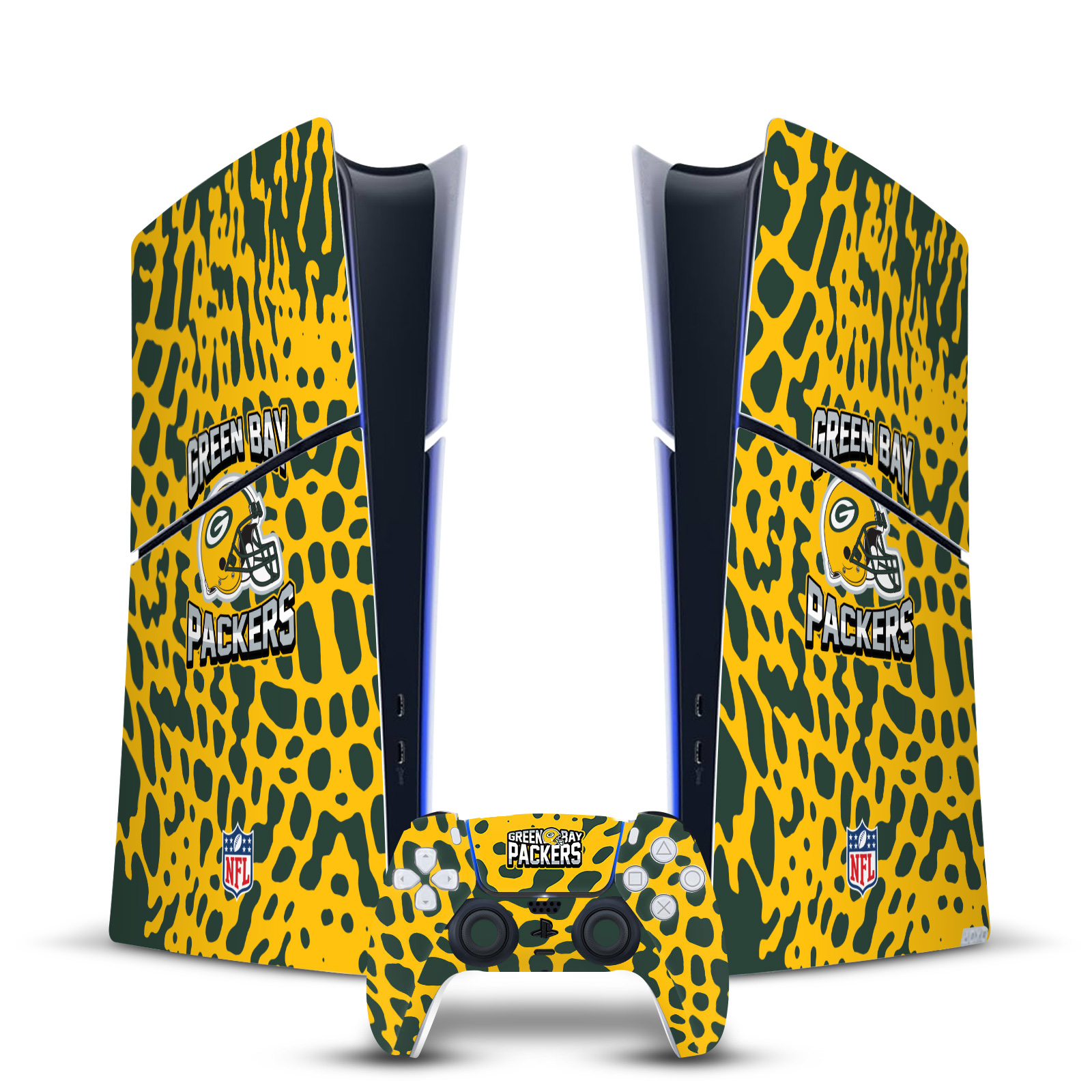 NFL GREEN BAY PACKERS VINYL SKIN DECAL FOR PS5 SLIM DIGITAL CONSOLE & CONTROLLER