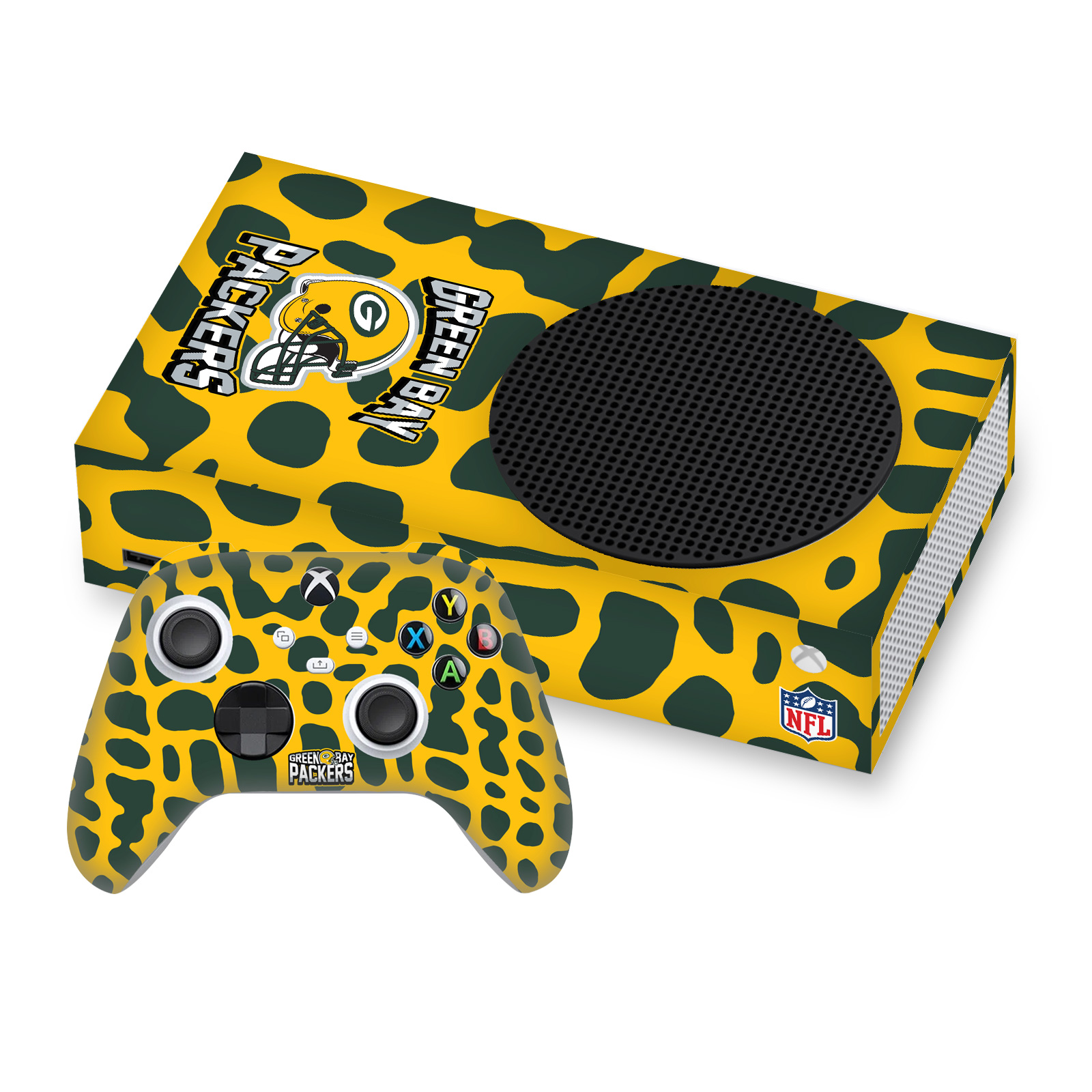 OFFICIAL NFL GREEN BAY PACKERS VINYL SKIN FOR SERIES S CONSOLE & CONTROLLER