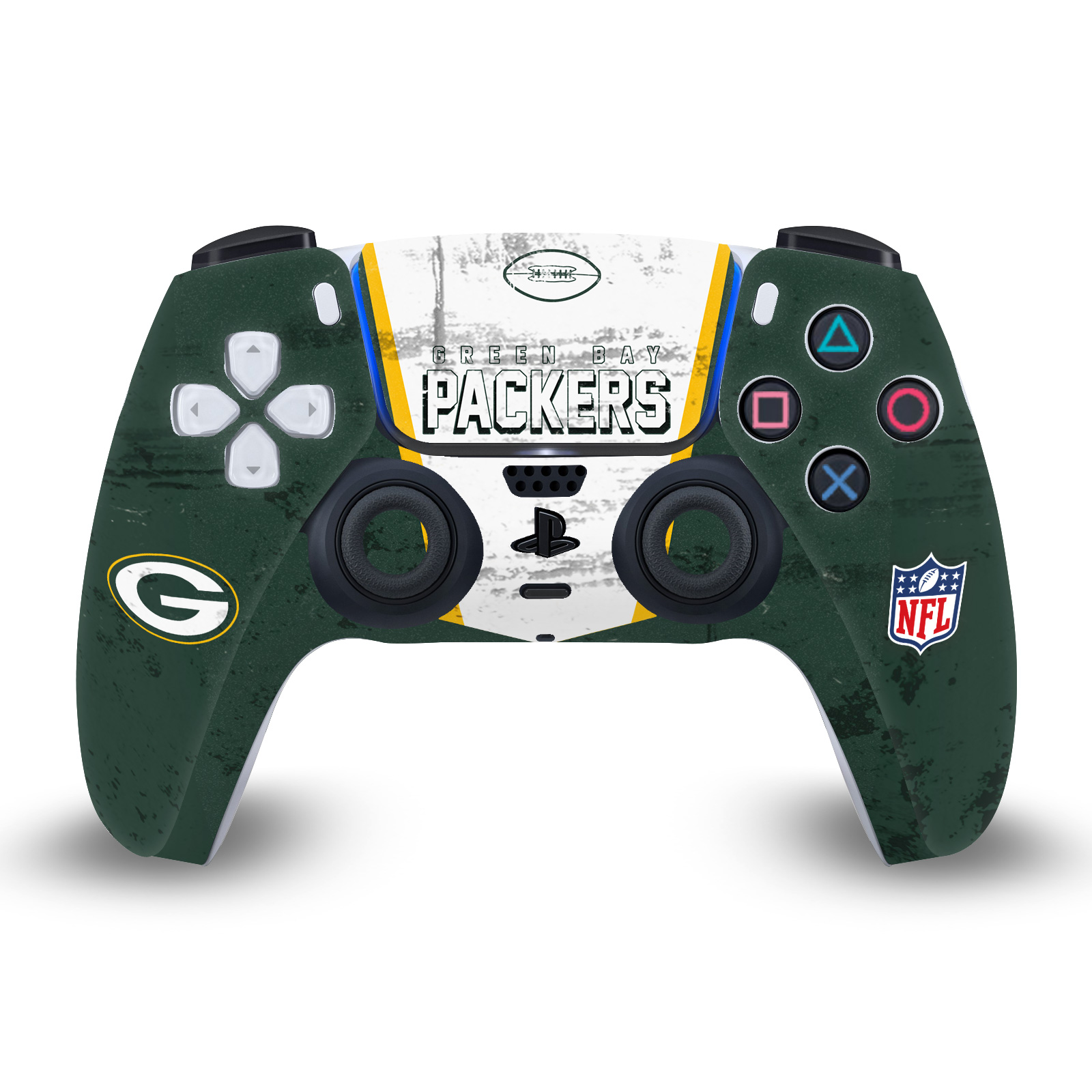 OFFICIAL NFL GREEN BAY PACKERS VINYL SKIN FOR PS5 SONY DUALSENSE CONTROLLER