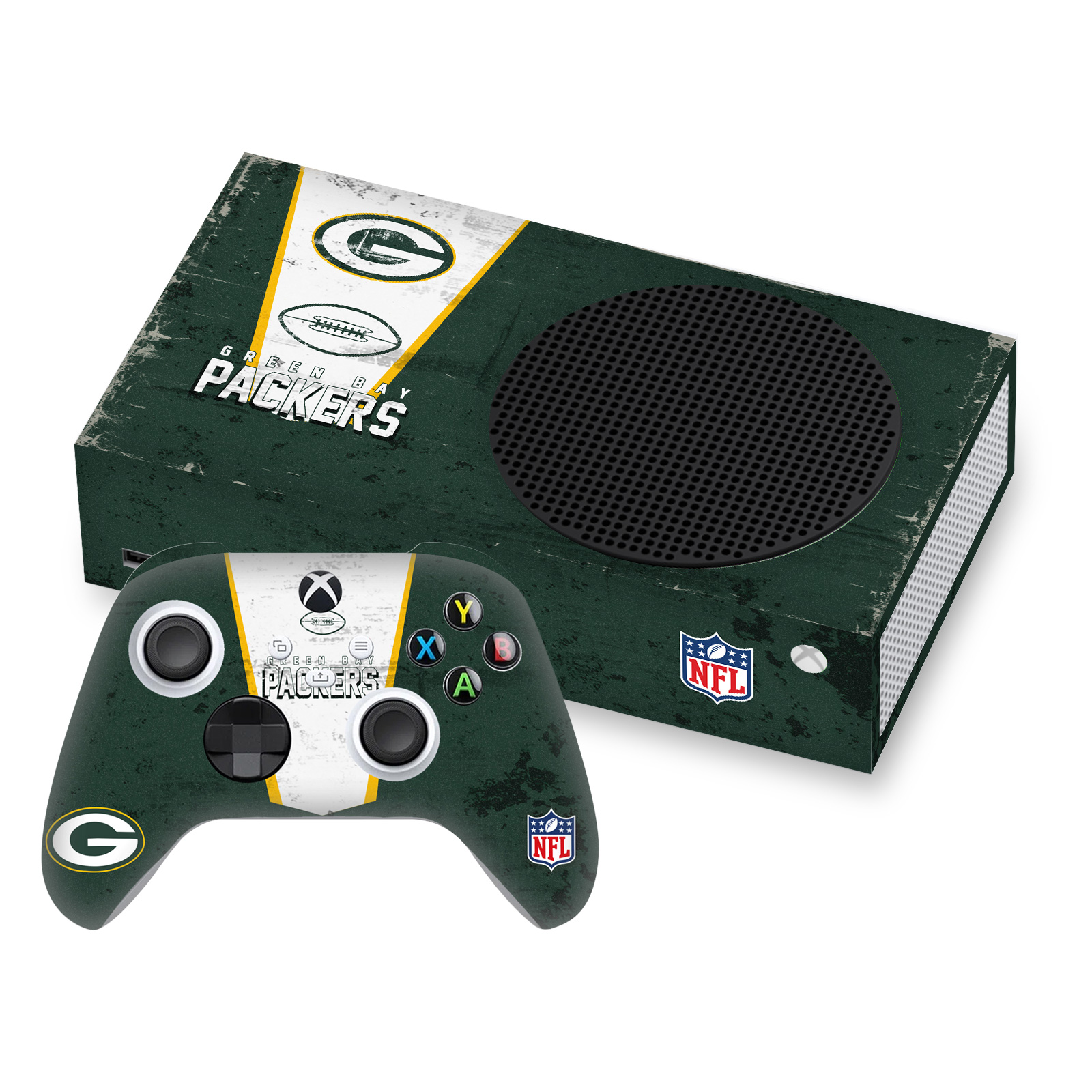 OFFICIAL NFL GREEN BAY PACKERS VINYL SKIN FOR SERIES S CONSOLE & CONTROLLER