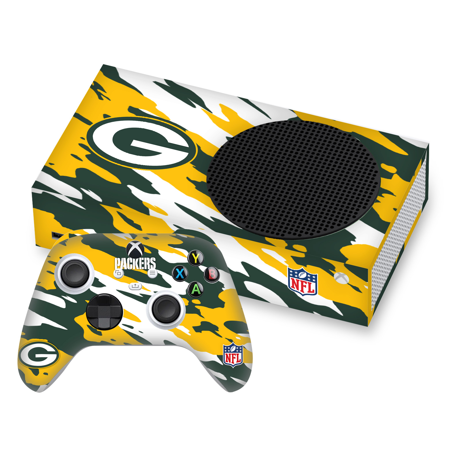 OFFICIAL NFL GREEN BAY PACKERS VINYL SKIN FOR SERIES S CONSOLE & CONTROLLER