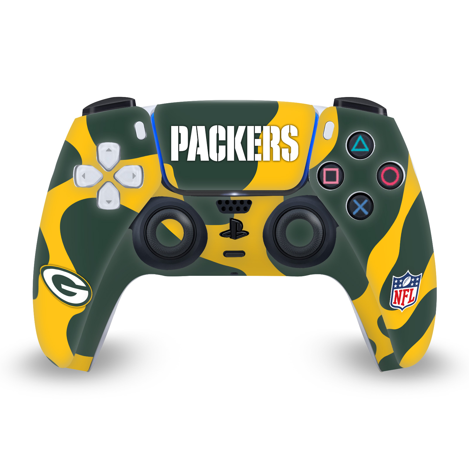 OFFICIAL NFL GREEN BAY PACKERS VINYL SKIN FOR PS5 SONY DUALSENSE CONTROLLER