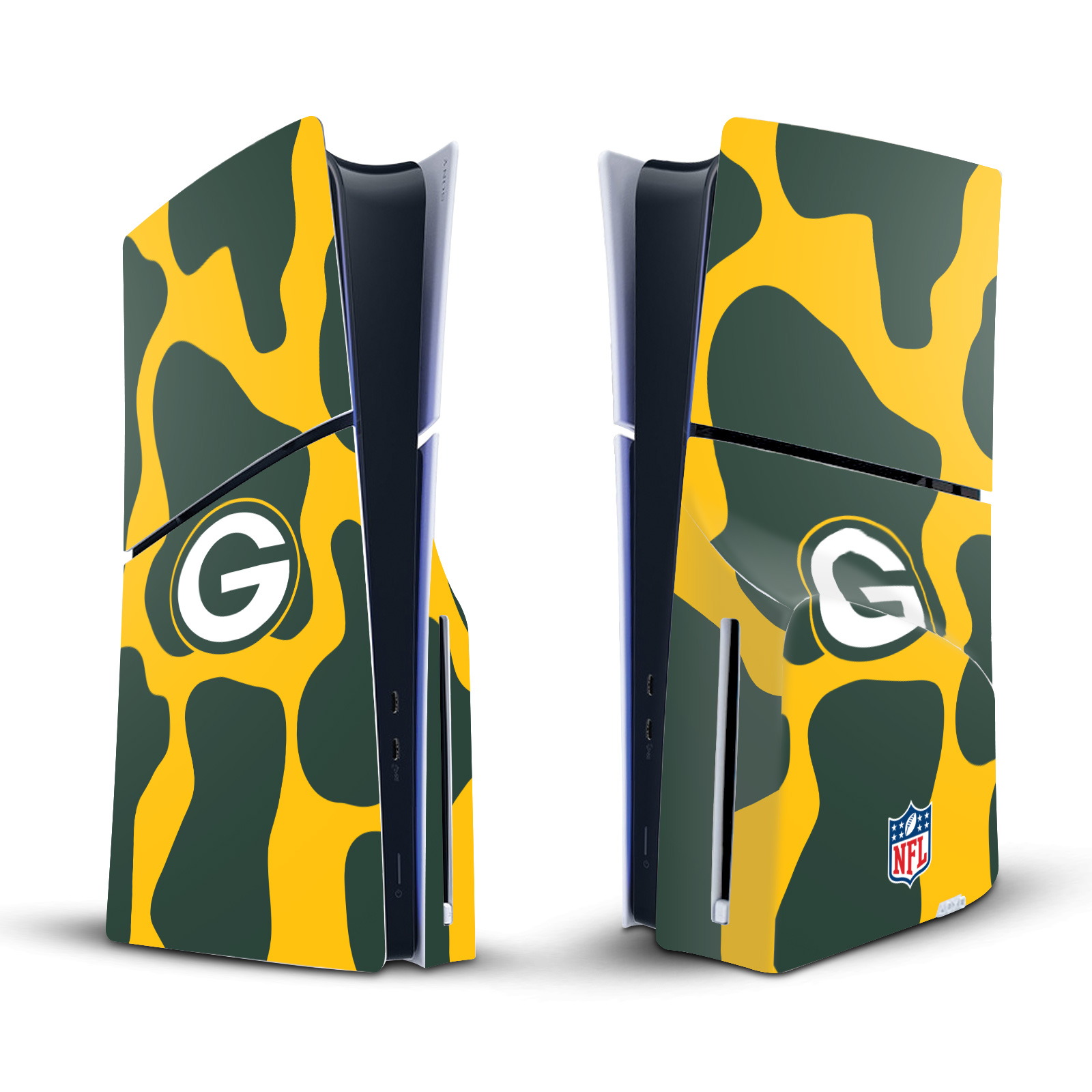 NFL GREEN BAY PACKERS VINYL SKIN DECAL FOR SONY PS5 SLIM DISC EDITION CONSOLE