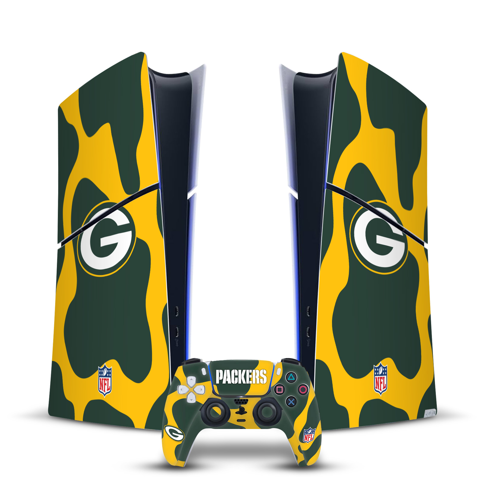 NFL GREEN BAY PACKERS VINYL SKIN DECAL FOR PS5 SLIM DIGITAL CONSOLE & CONTROLLER