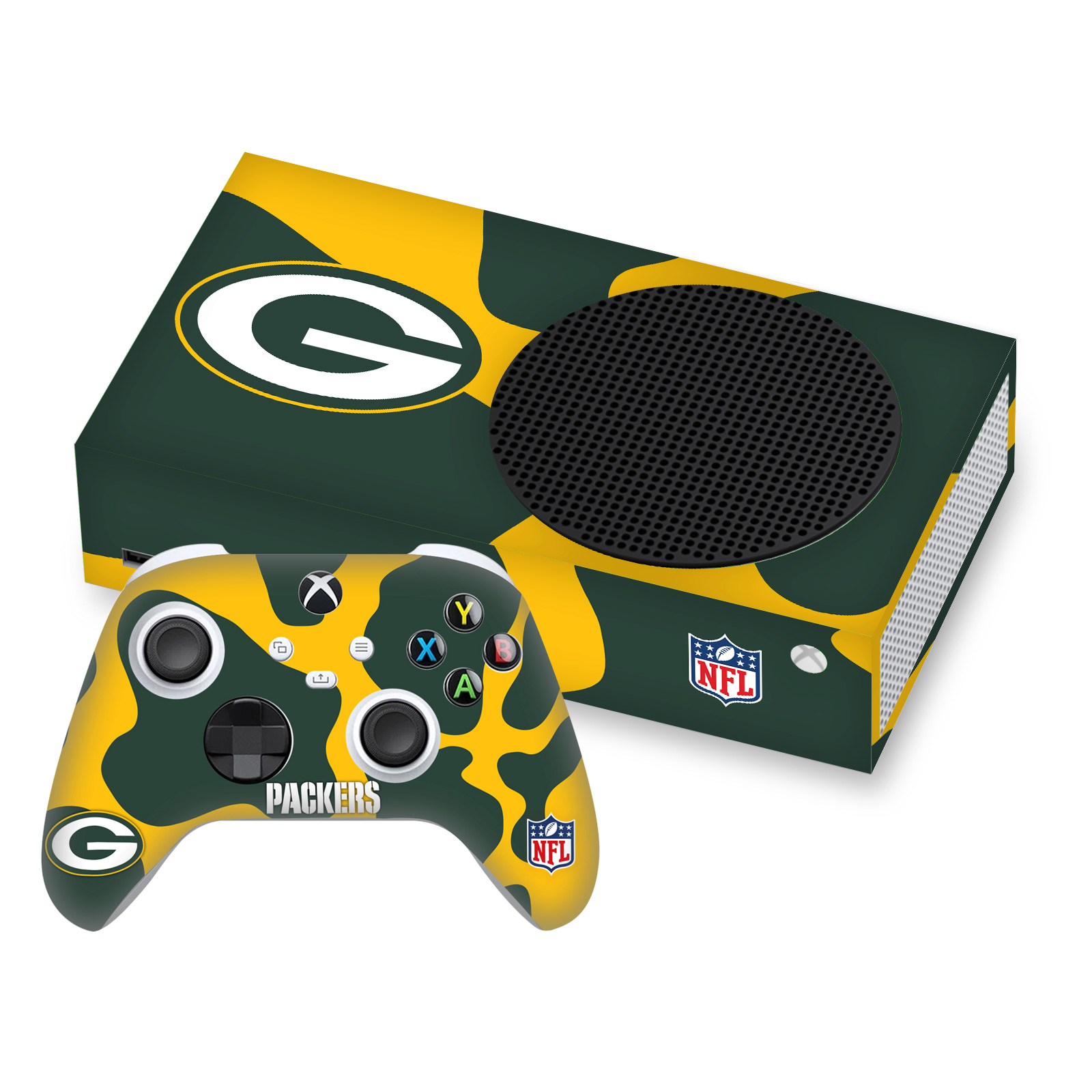 OFFICIAL NFL GREEN BAY PACKERS VINYL SKIN FOR SERIES S CONSOLE & CONTROLLER