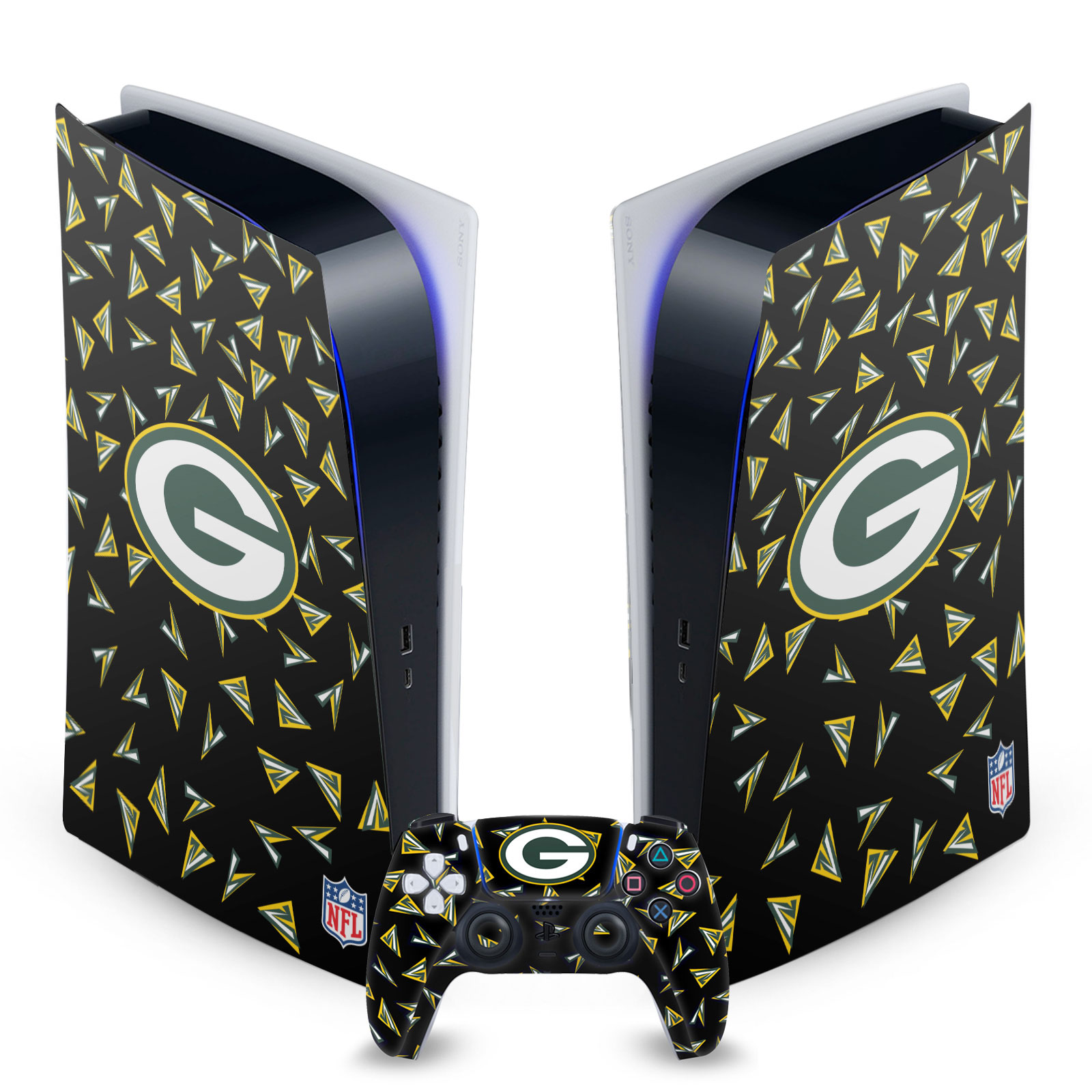 OFFICIAL NFL GREEN BAY PACKERS VINYL SKIN FOR SONY PS5 DIGITAL EDITION BUNDLE