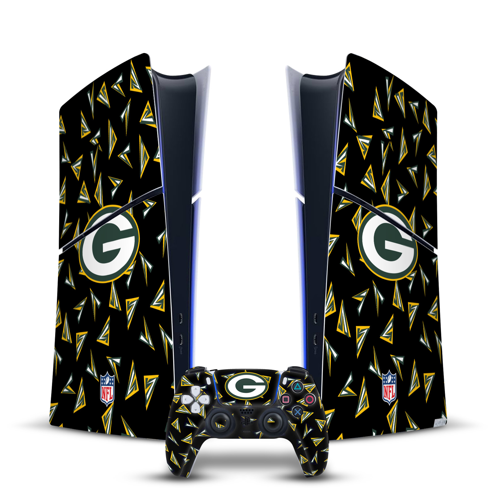 NFL GREEN BAY PACKERS VINYL SKIN DECAL FOR PS5 SLIM DIGITAL CONSOLE & CONTROLLER