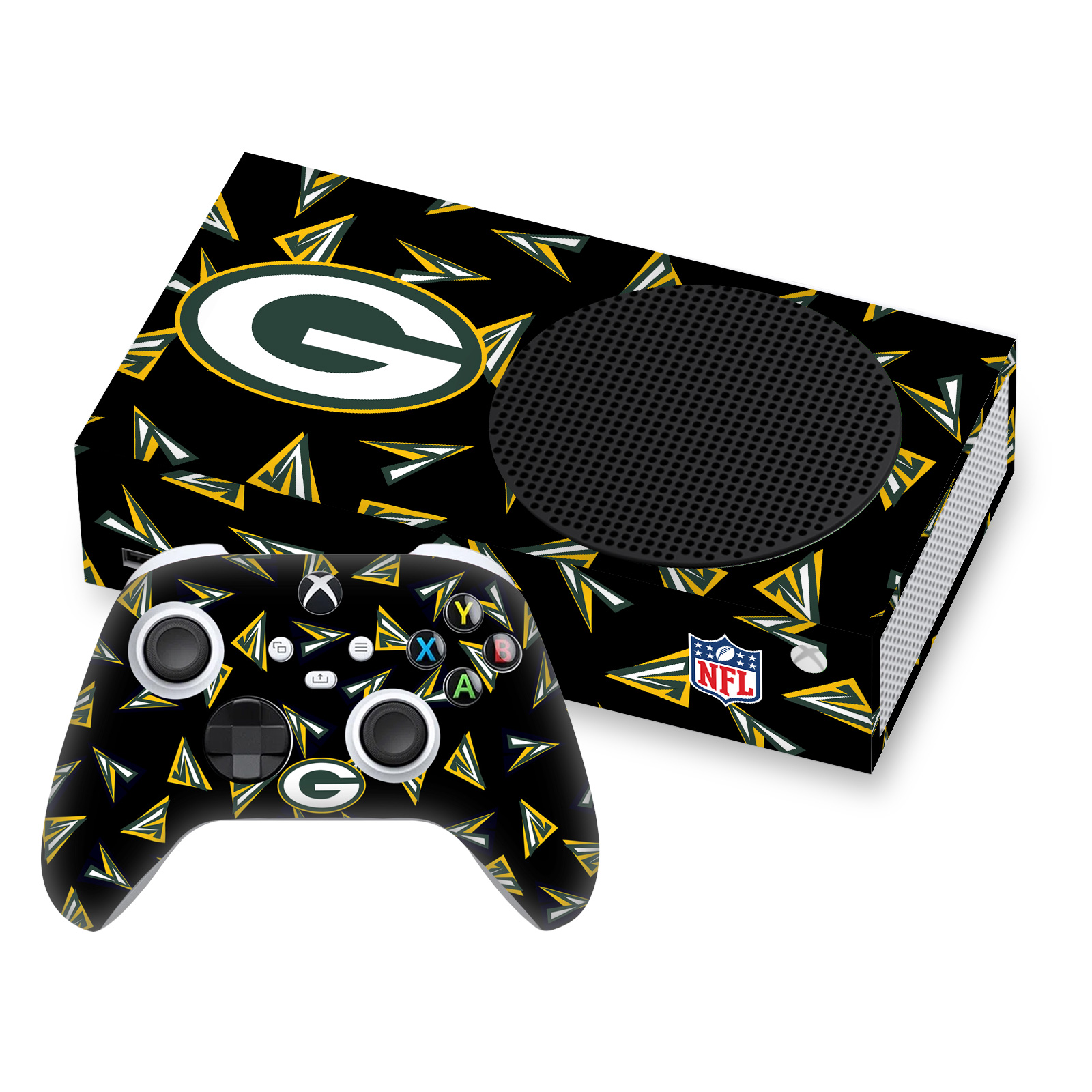 OFFICIAL NFL GREEN BAY PACKERS VINYL SKIN FOR SERIES S CONSOLE & CONTROLLER