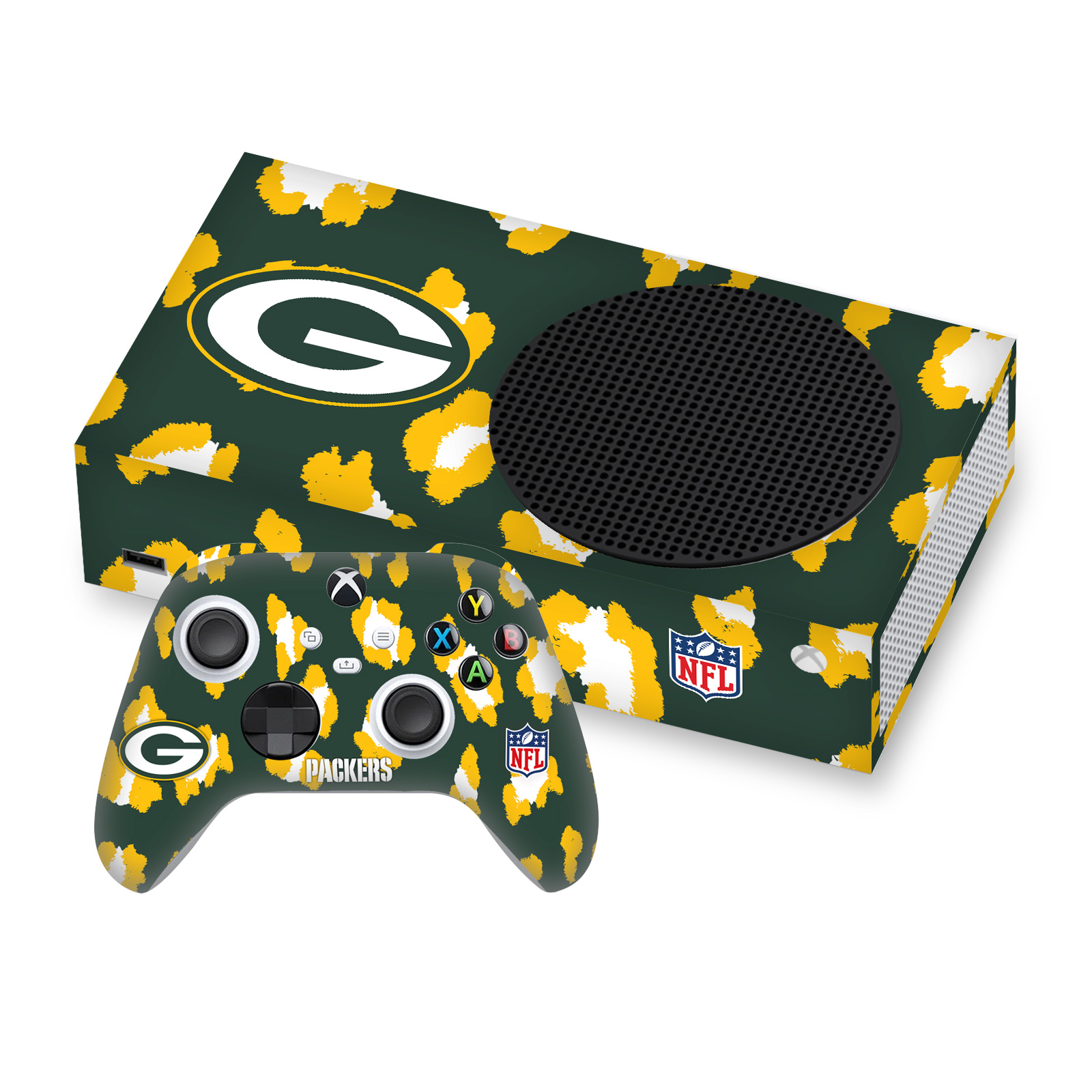 OFFICIAL NFL GREEN BAY PACKERS VINYL SKIN FOR SERIES S CONSOLE & CONTROLLER