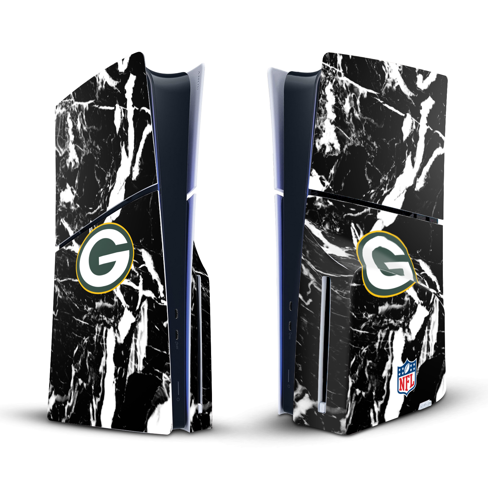 NFL GREEN BAY PACKERS VINYL SKIN DECAL FOR SONY PS5 SLIM DISC EDITION CONSOLE