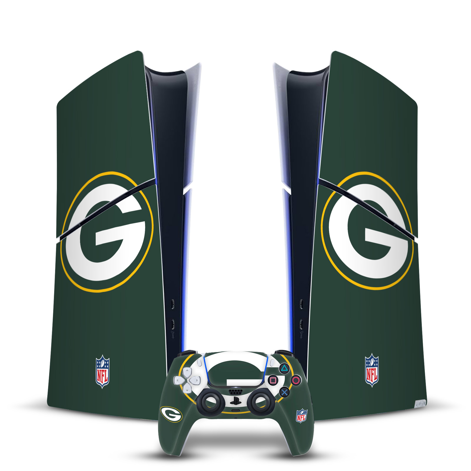 NFL GREEN BAY PACKERS VINYL SKIN DECAL FOR PS5 SLIM DIGITAL CONSOLE & CONTROLLER