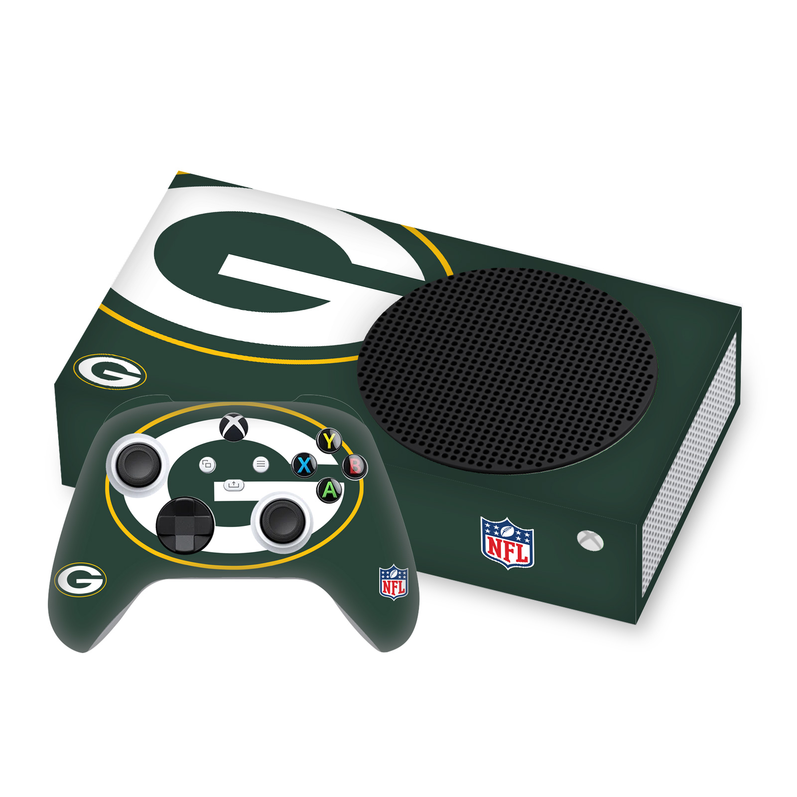 OFFICIAL NFL GREEN BAY PACKERS VINYL SKIN FOR SERIES S CONSOLE & CONTROLLER