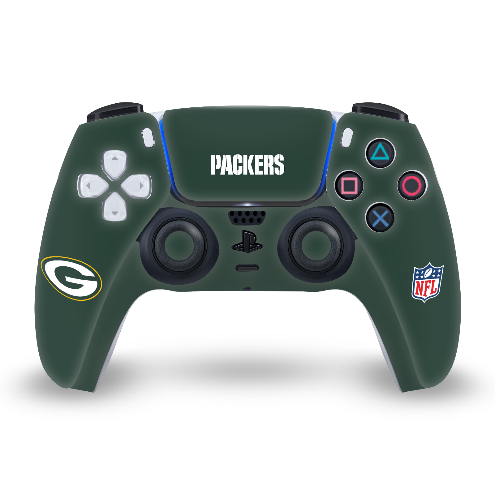 OFFICIAL NFL GREEN BAY PACKERS VINYL SKIN FOR PS5 SONY DUALSENSE CONTROLLER