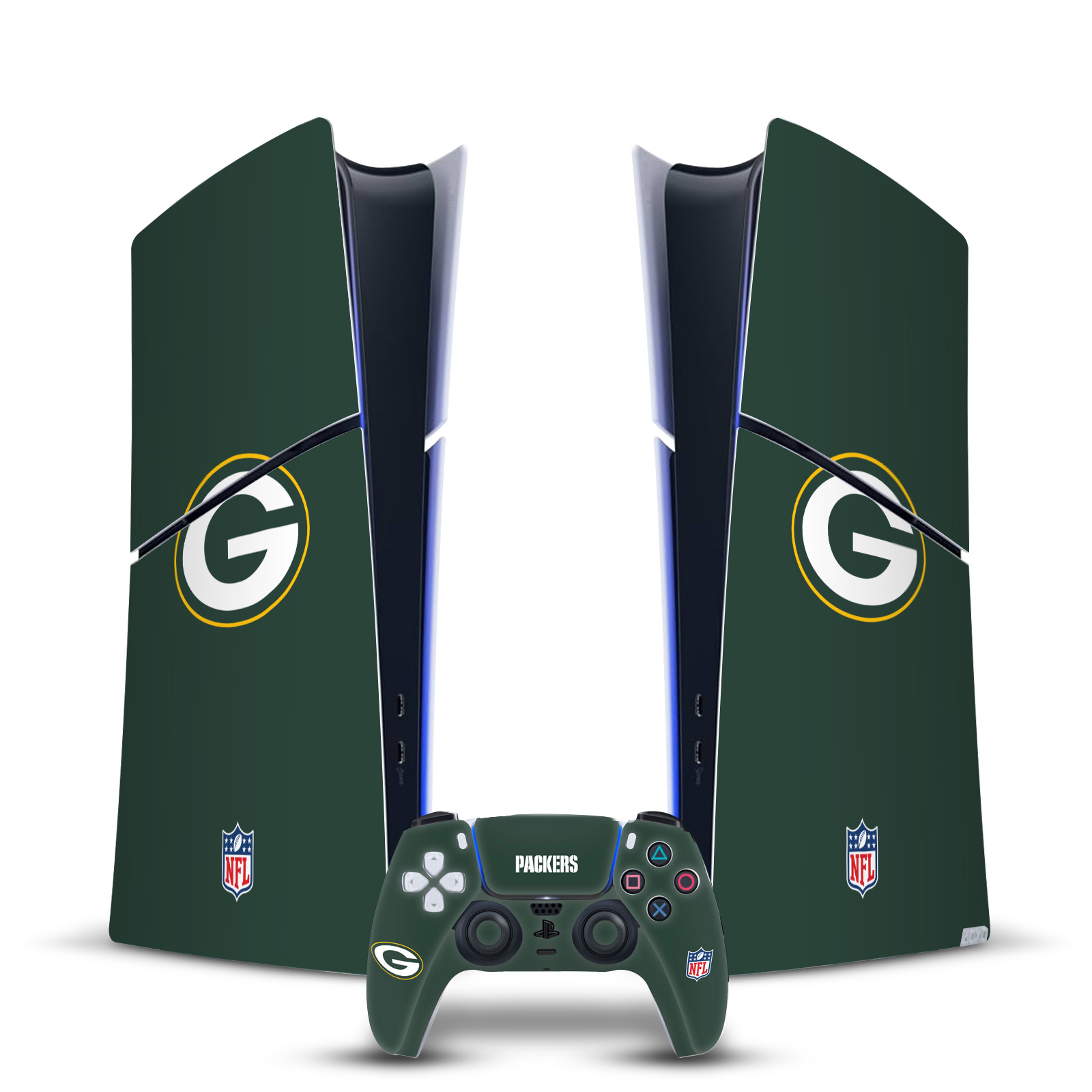 NFL GREEN BAY PACKERS VINYL SKIN DECAL FOR PS5 SLIM DIGITAL CONSOLE & CONTROLLER