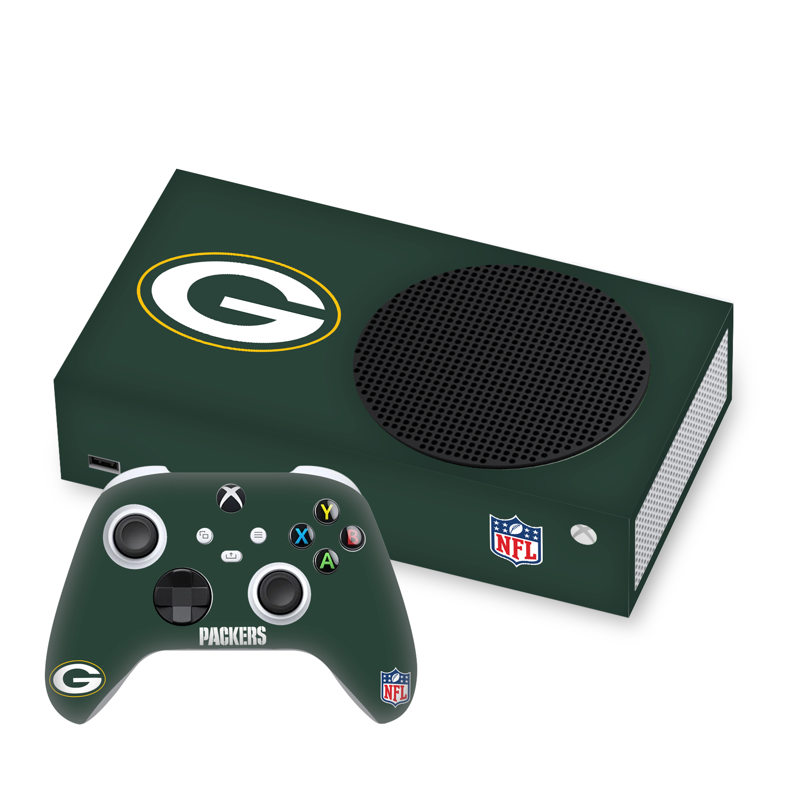 OFFICIAL NFL GREEN BAY PACKERS VINYL SKIN FOR SERIES S CONSOLE & CONTROLLER