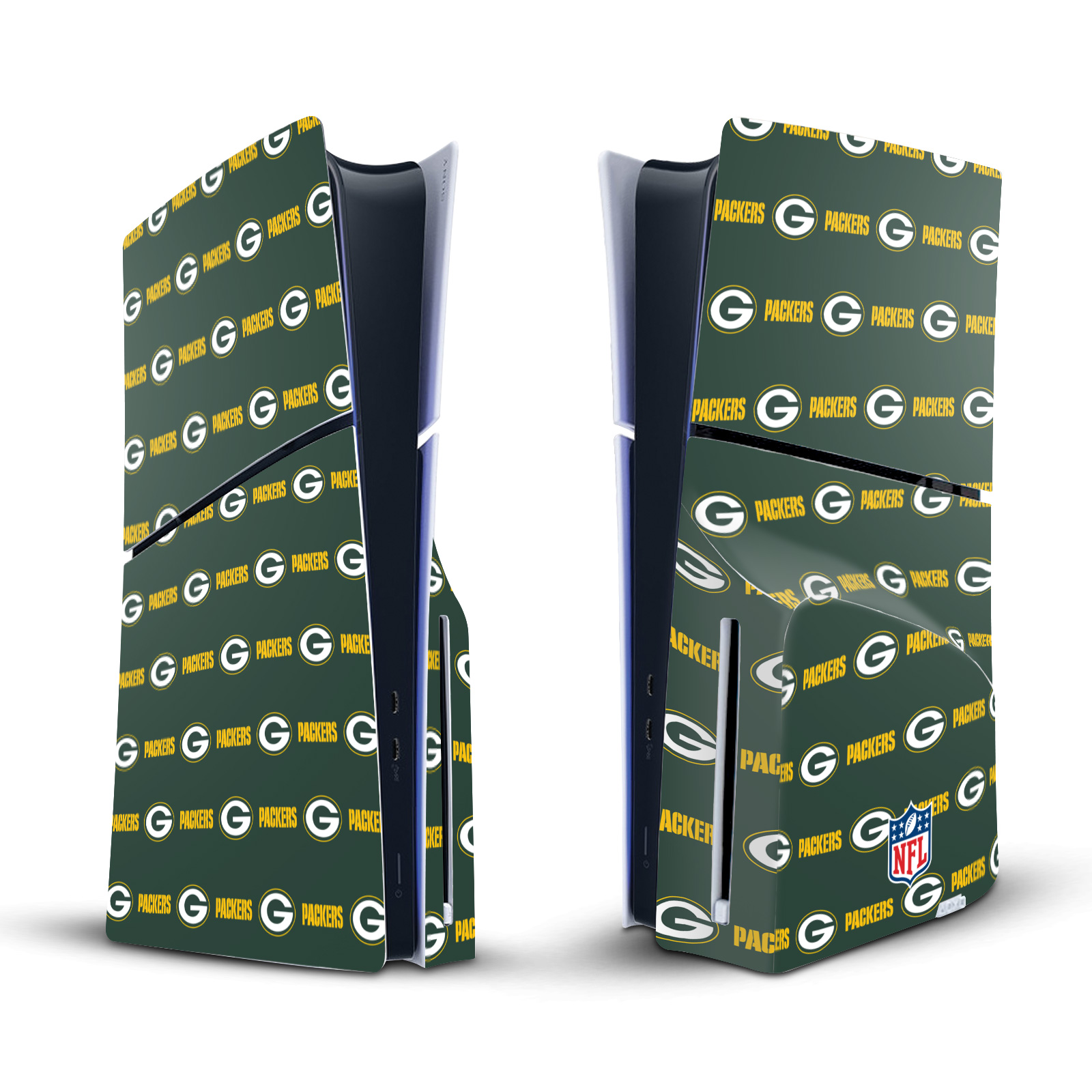 NFL GREEN BAY PACKERS VINYL SKIN DECAL FOR SONY PS5 SLIM DISC EDITION CONSOLE