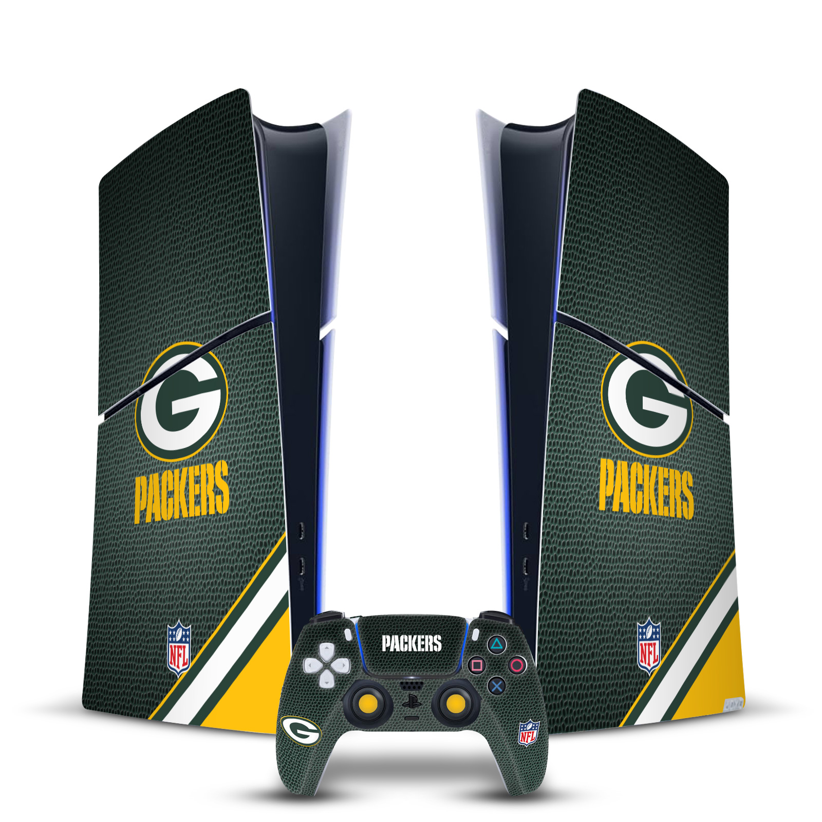 NFL GREEN BAY PACKERS VINYL SKIN DECAL FOR PS5 SLIM DIGITAL CONSOLE & CONTROLLER