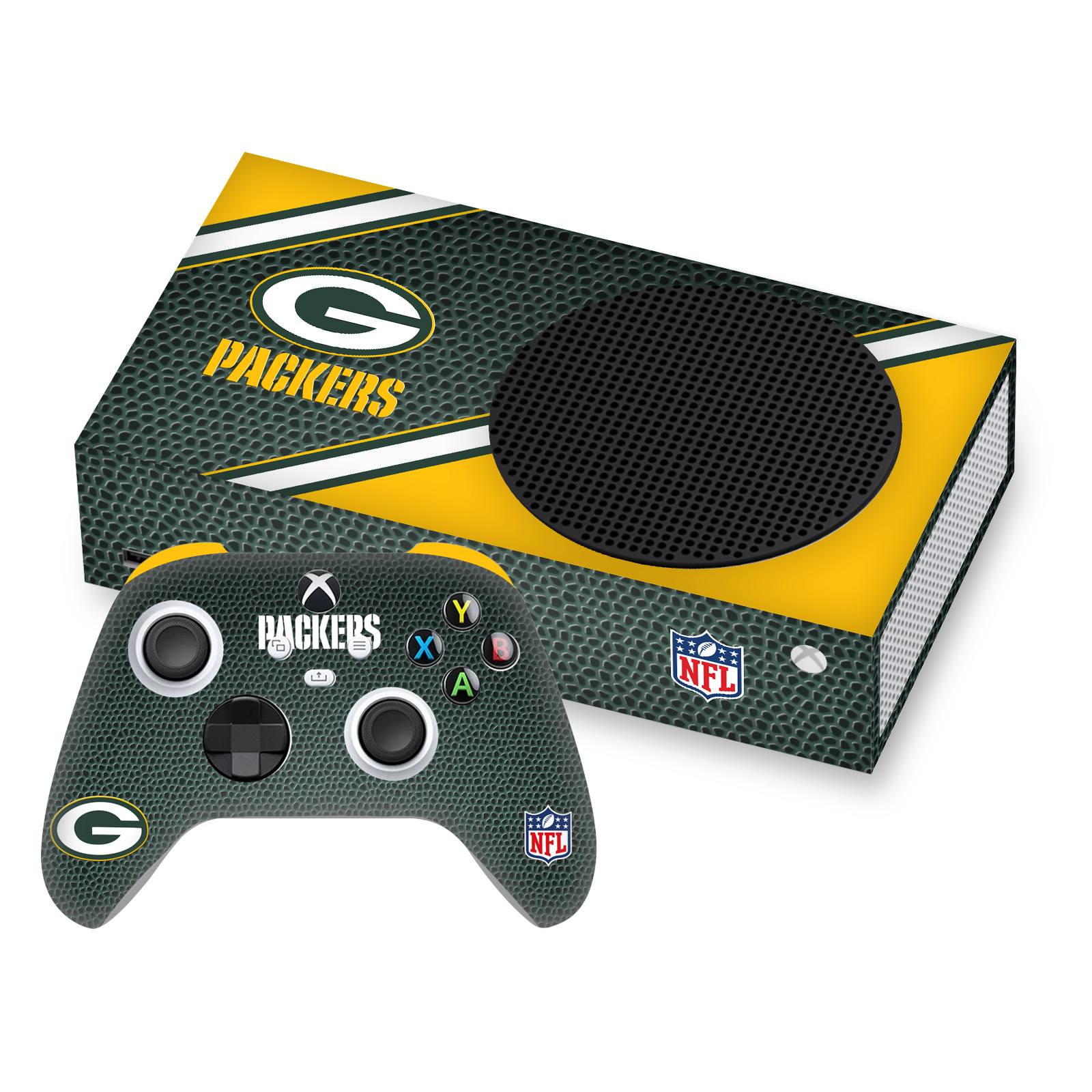 OFFICIAL NFL GREEN BAY PACKERS VINYL SKIN FOR SERIES S CONSOLE & CONTROLLER